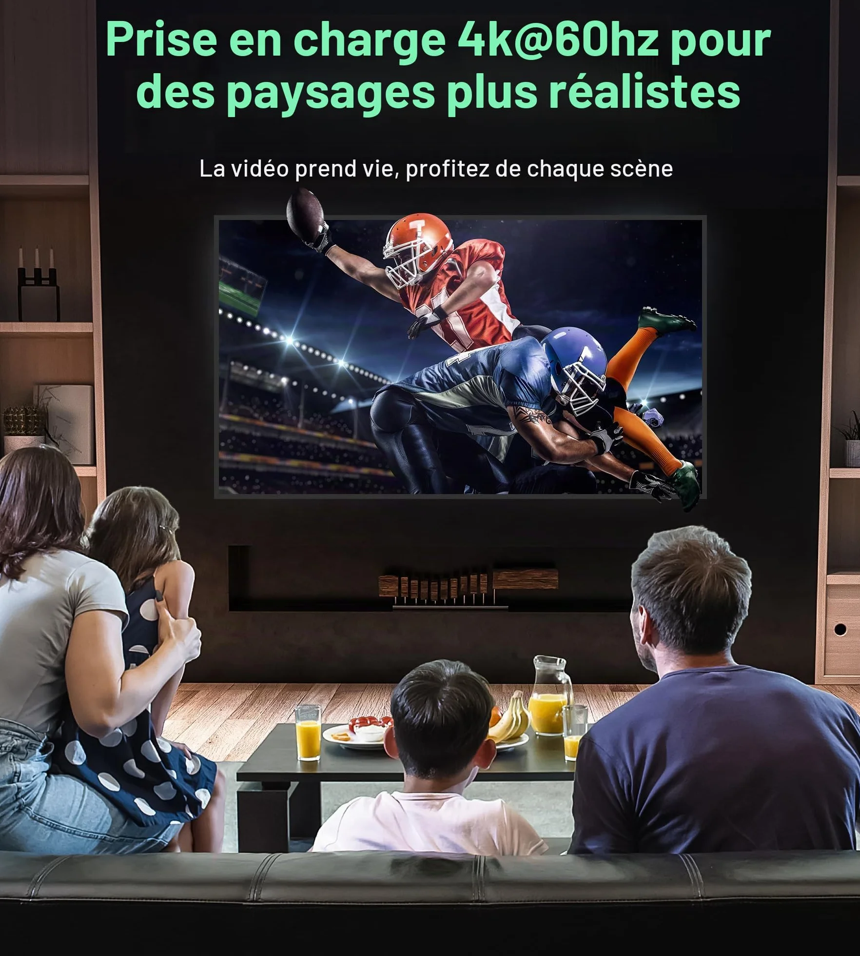 GANA Commutateur HDMI 4K 60Hz Splitter Aluminium Bi-Directionnel 2 Entrées 1 Sortie