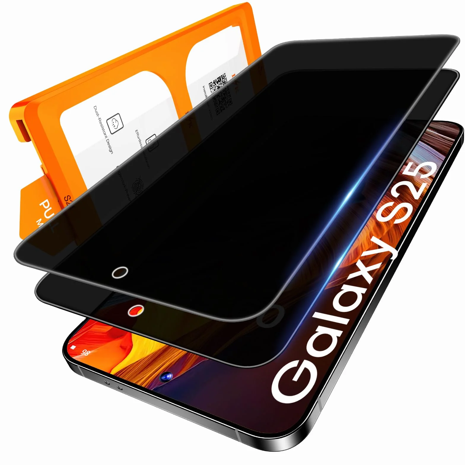 Lot de 2 Verre Trempé Anti Espion pour Samsung Galaxy S25