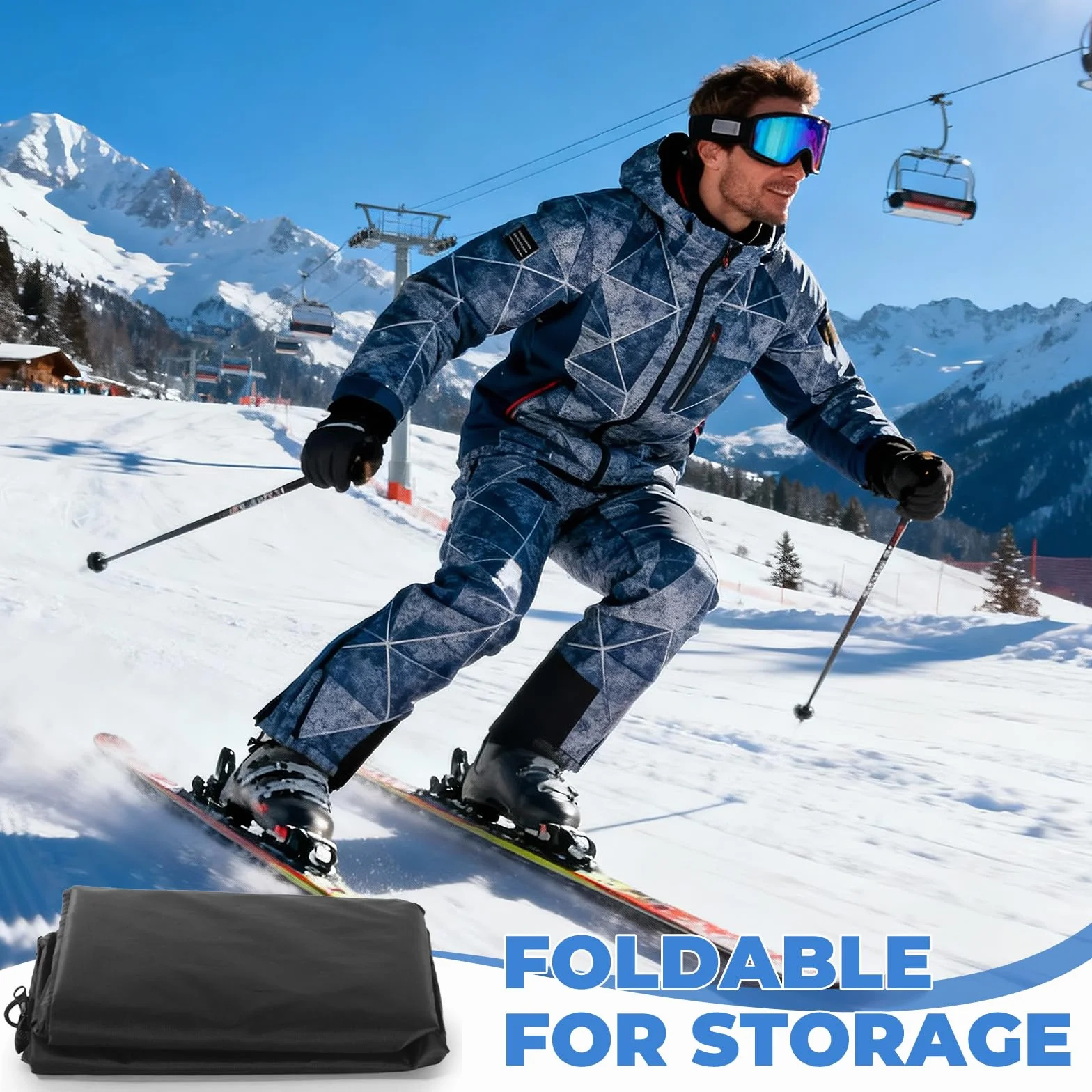 Housse de Ski 180 cm Sac Snowboard Homme Femme