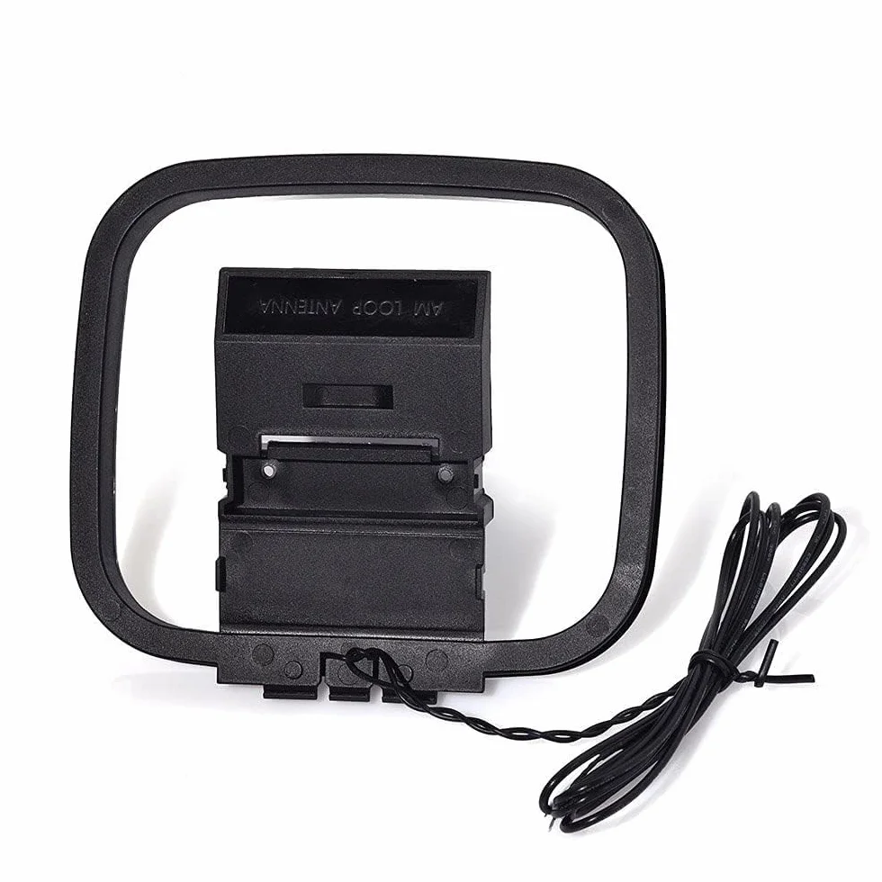 Bingfu Antenne Radio AM Cadre avec 2 Broches Fil Nu Antenne Chaine HiFi Intérieur Compatible avec Denon Pioneer Onkyo HiFi Récepteur Stéréo Bluetooth AV Audio Système Cinéma Home