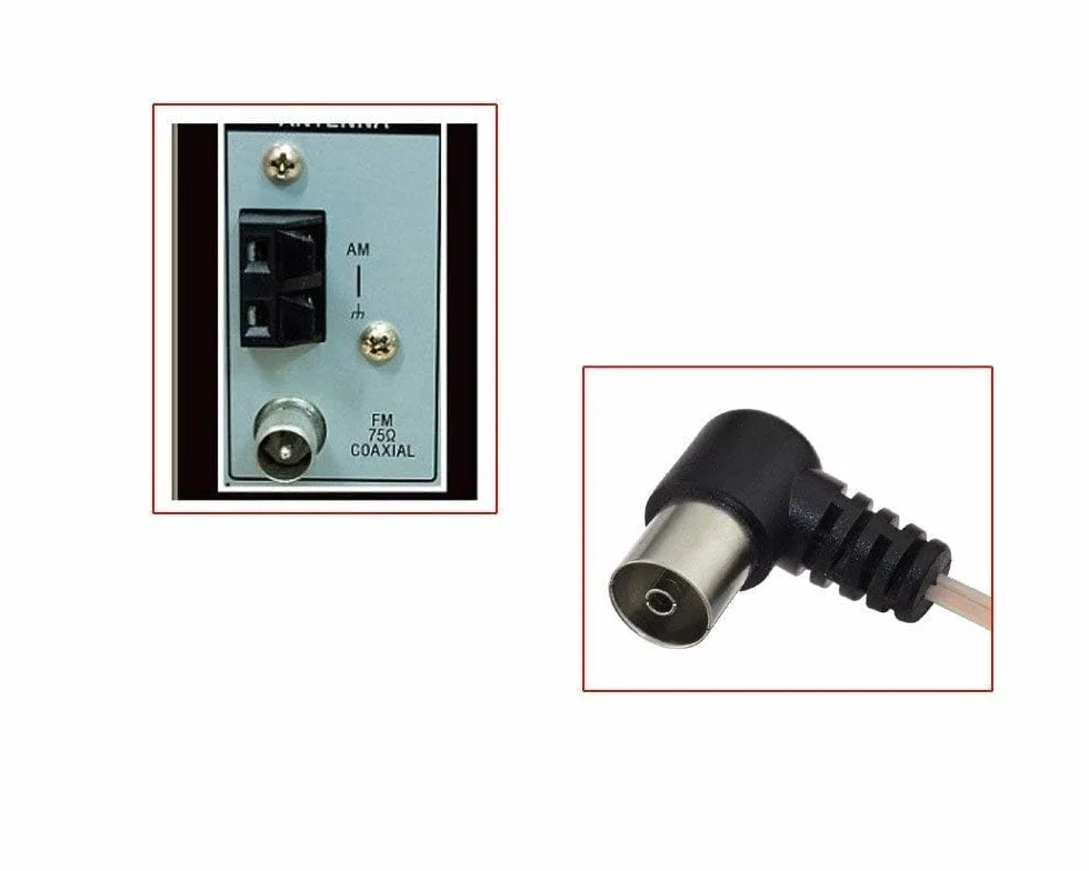 Bingfu Câble Antenne FM AM Intérieure Dipôle 1,5 m 75 Ohm Antenne Filaire Compatible avec Récepteur AV Home Cinéma Chaîne HiFi Tuner Radio Poste Yamaha Denon Onkyo Pioneer