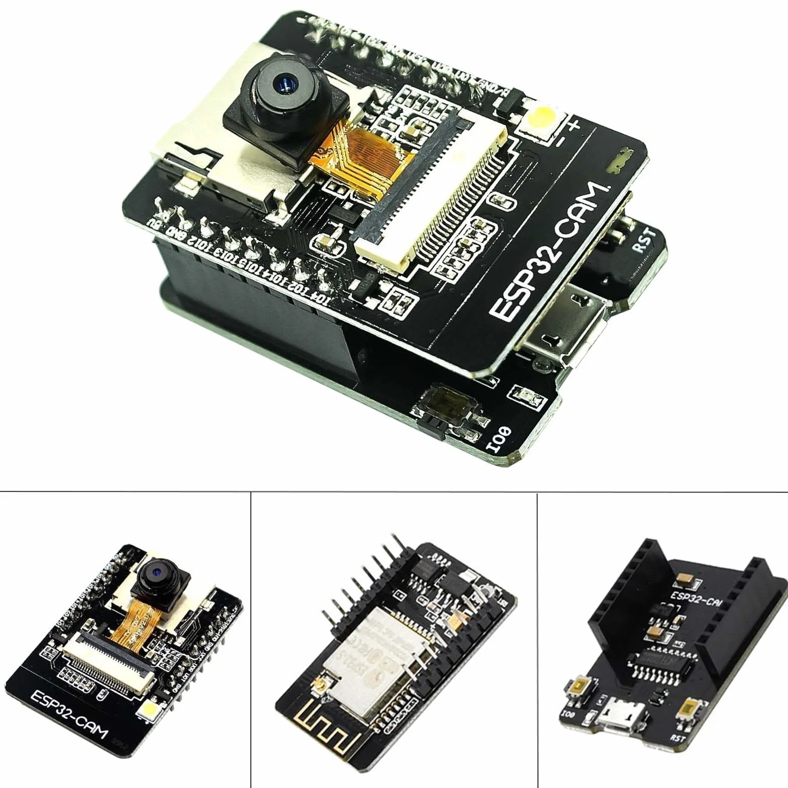 ESP32 CAM MB Lot de 2 cartes de développement Dual Core 240 MHz WiFi Bluetooth OV2640