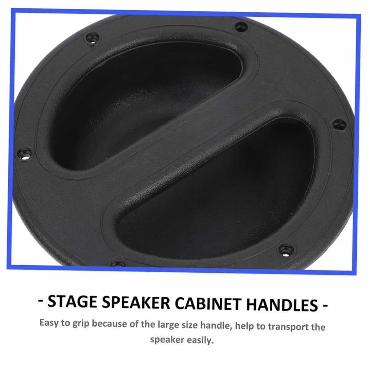 iplusmile Poignées De Haut-Parleur Encastrées Abs 146x38 Mm Lot De 8 pour Réparation Audio Transport Scène Poignée Encastrée Noire Pratique pour Enceintes Professionnelles