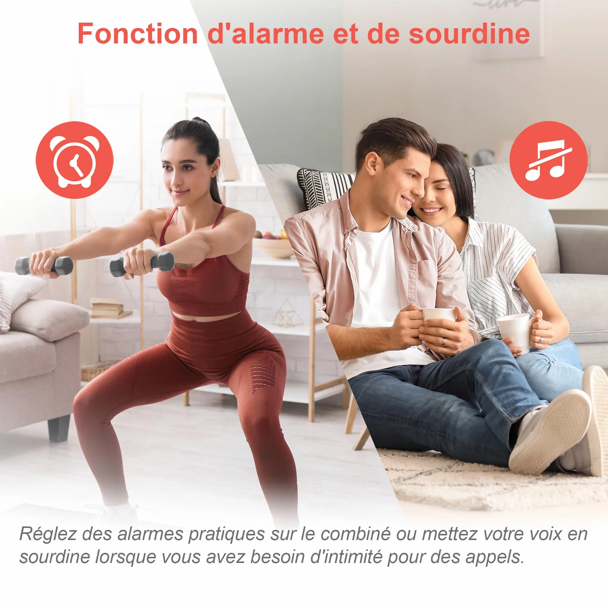 VTech MS3050 Téléphone Fixe sans Fil DECT avec Blocage d'appel, répondeur, Identification de l'appelant/Appel en Attente, amplificateur de Volume, Haut-Parleur Mains Libres, numérotation Rapide