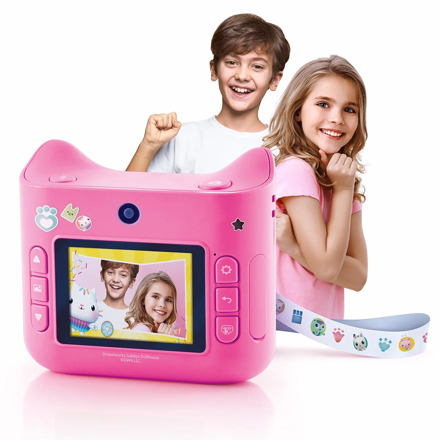 Canal Toys - Appareil Photo Numérique Instantané Enfant 4 Ans + - Design Gabby Et La Maison Magique - Impression Thermique sans Encre avec Filtres Et Cadres Inclus - Idée Cadeau Enfant - GAB 005