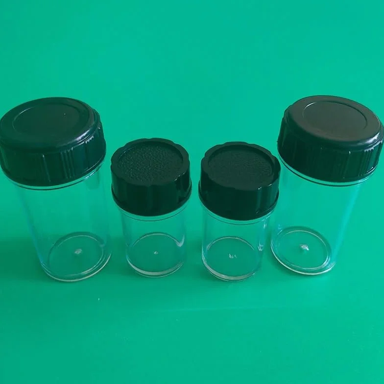 Étuis de rangement pour objectifs de microscope, filetage 20,3 mm, boîte en plastique anti-poussière, 10 pièces