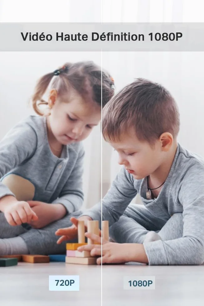 Tapo C200 2 Pack Caméra Surveillance WiFi intérieure 1080P, détection de Personne, Audio bidirectionnel, Compatible avec Alexa et Google Assistant, pour Bébé ou Animaux