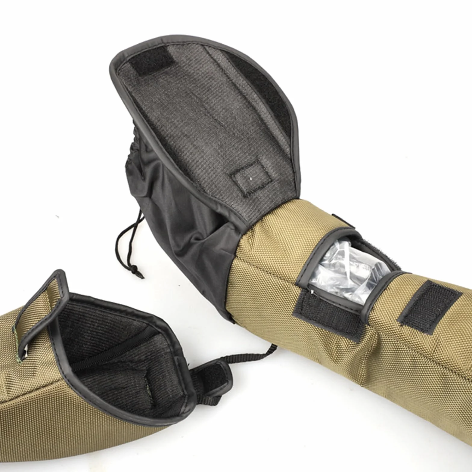 Étui pour Longue Vue Souple HD avec Bandoulière Dégagement Rapide Sac de Transport Télescope 100mm Vert