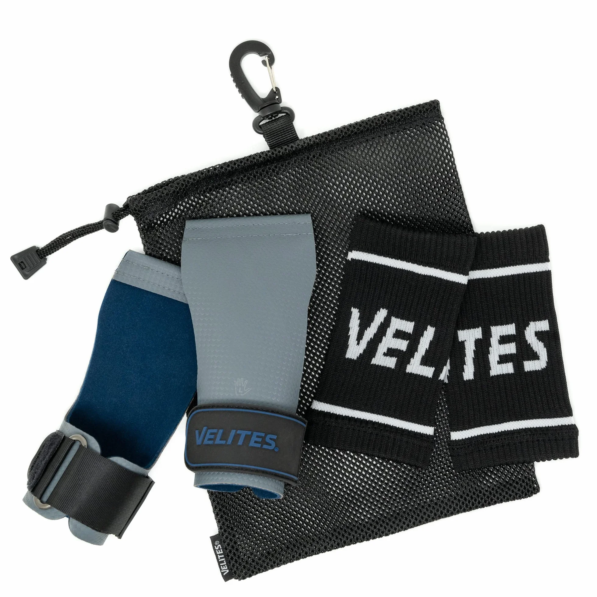 Velites Maniques Quad Ultra Bandeaux de Poignets Sac de Transport Cross Training Entraînement Fonctionnel Sans Magnésium Plus Grip