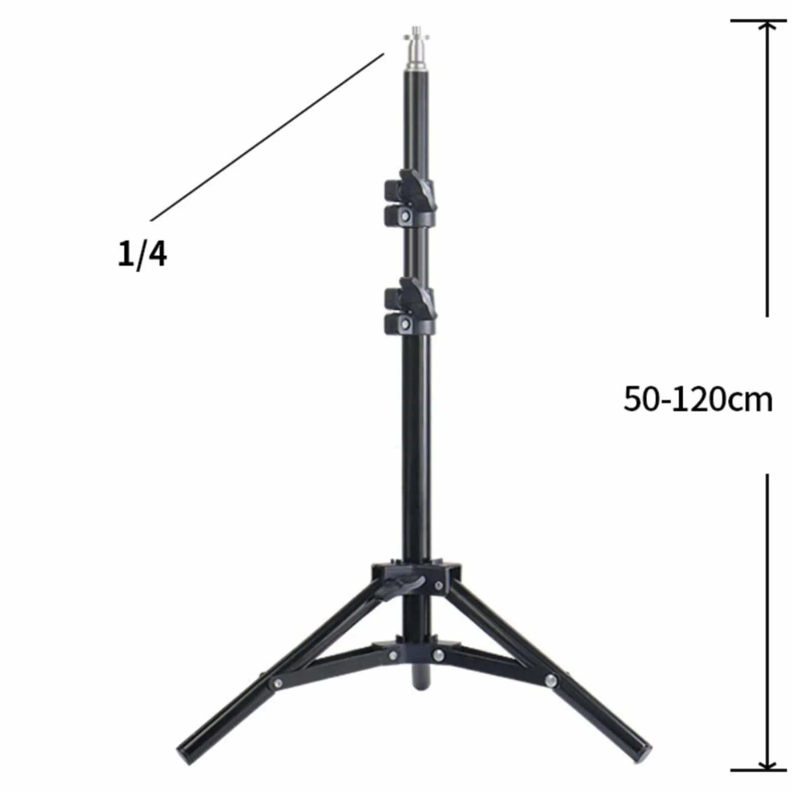 Support projecteur trépied réglable 160 cm noir