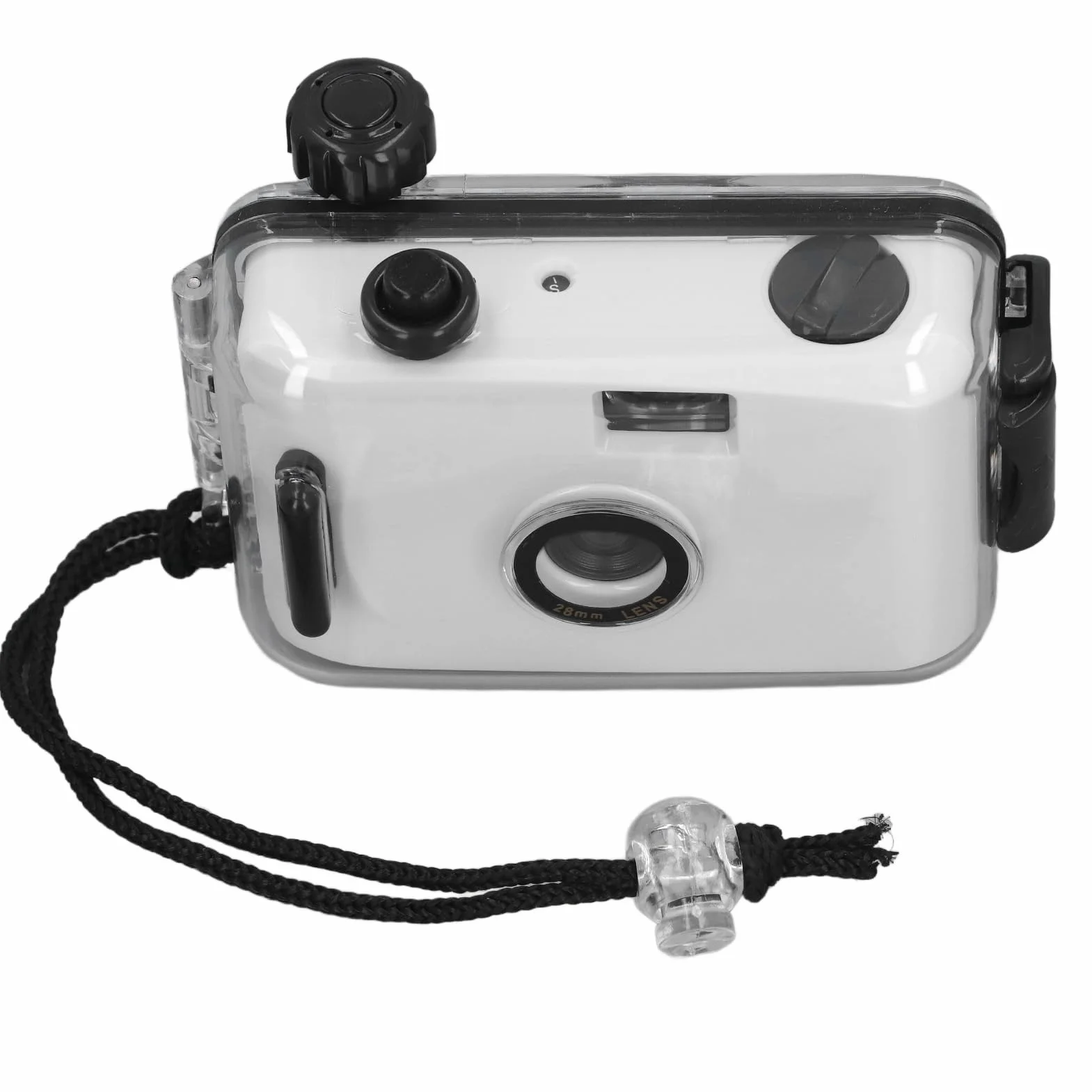 Appareil Photo à Film 35 Mm Réutilisable, étanche, Caméra sous-Marine (Profondeur) avec Obturateur 1/100 S et Objectif F/9 28 Mm, Gratuite pour d'anniversaire