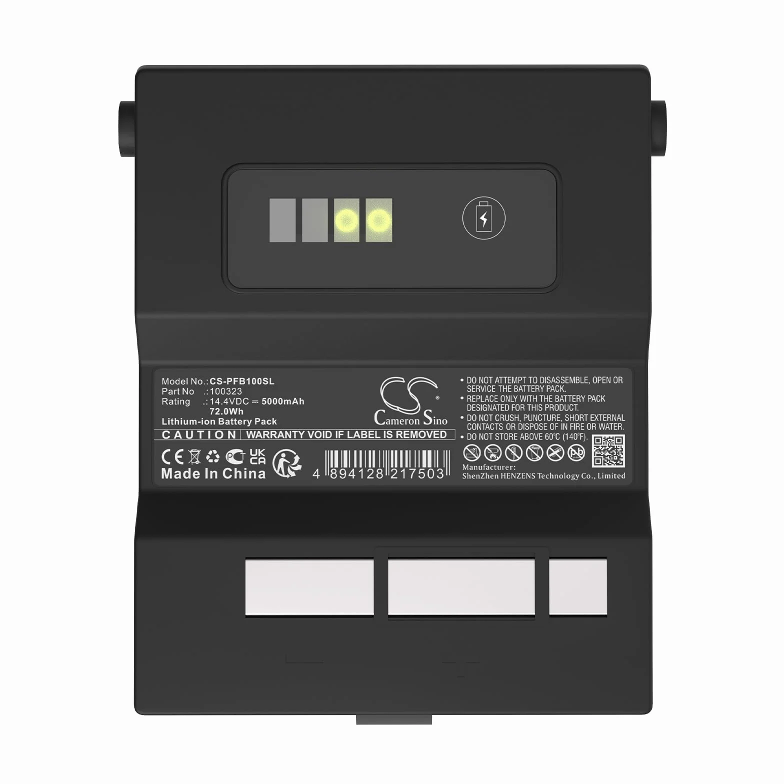 Batterie de rechange pour Profoto B1, B1x AirTTL Flash Heads PN:Profoto 100323, 100399 5000 mAh / 72,0 Wh