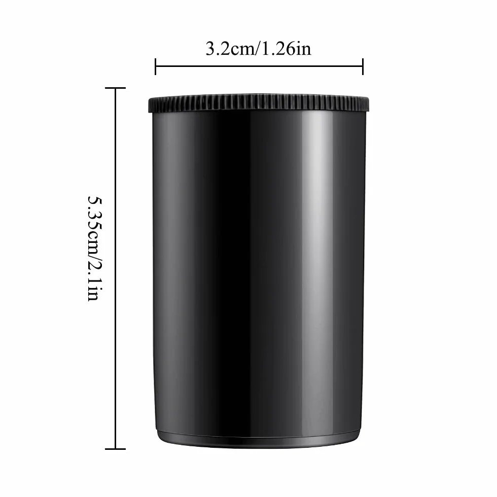 LanYing Lot de 10 Boîtes Pellicule Photo d'un Cylindre de Film de Caméra en Plastique de 35mm pour Geocaching ou Les Petits Produits de Stockage RZ011-Noir