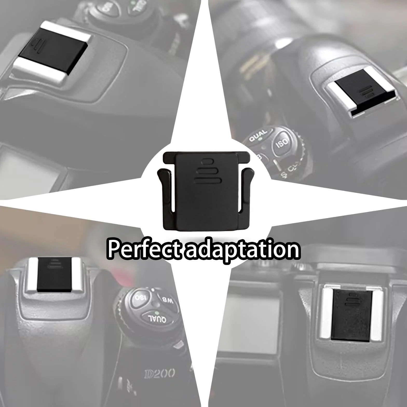 Lot de 4 Couvre-griffe Flash pour Appareil Photo – Compatible Canon EOS R5C R5 R6 RP R, 5D IV III, 1D X III, M50, Rebel T8i T7i