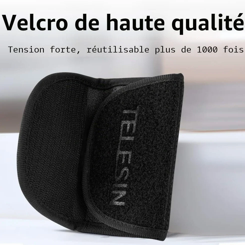 TELESIN Sac à Dos avec bandoulière réglable et Crochet en J, système de Fixation pour caméra GoPro Hero 13/12/11/10/9/8/7 Session, DJI Osmo Action 6 5 Pro/4/3 Osmo Pocket, Insta 360 X5 X4