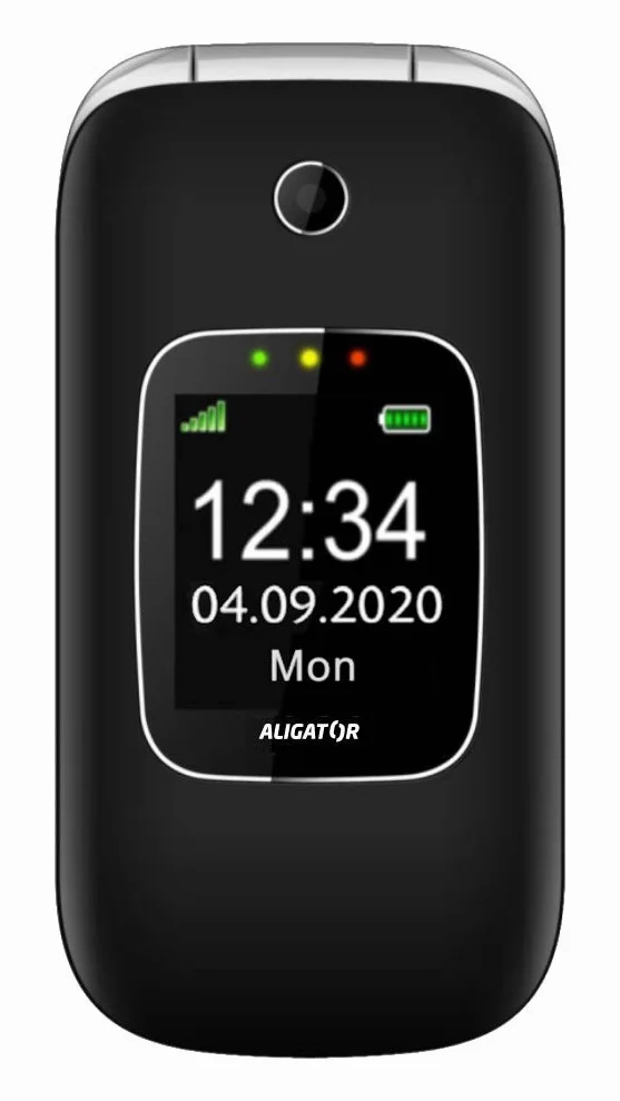 ALIGATOR V650 Téléphone Portable Senior SOS Localisateur Noir
