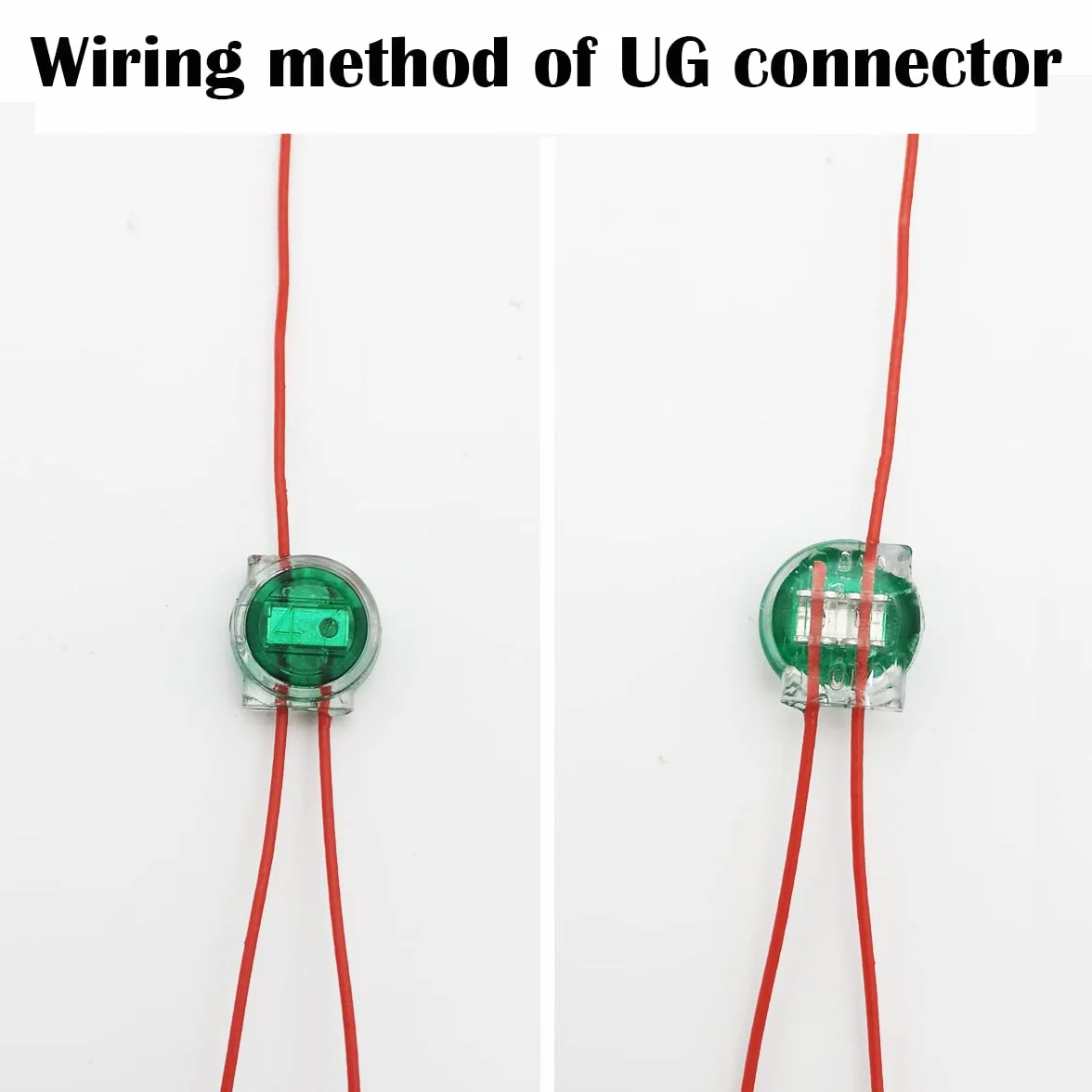 CTRICALVER Connecteur de ligne téléphonique 220, Kit de connecteur de ligne téléphonique UY/UY2/UR/UR2/UG, connecteur à sertir gelée, adapté aux lignes téléphoniques, bouton-pression transparent