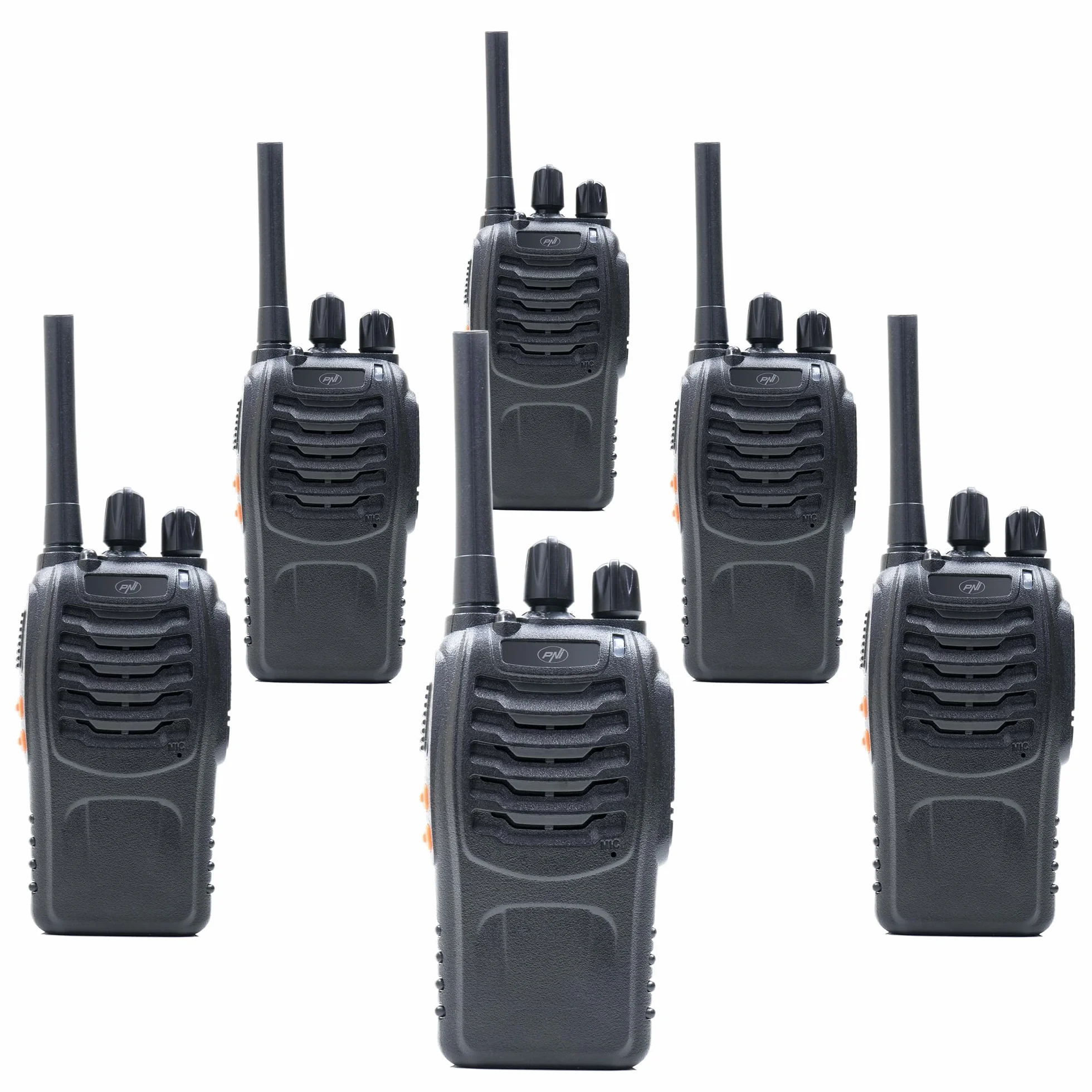PNI PMR R40 Pro Paquet 6 Radios Portables Piles Chargeurs Écouteurs