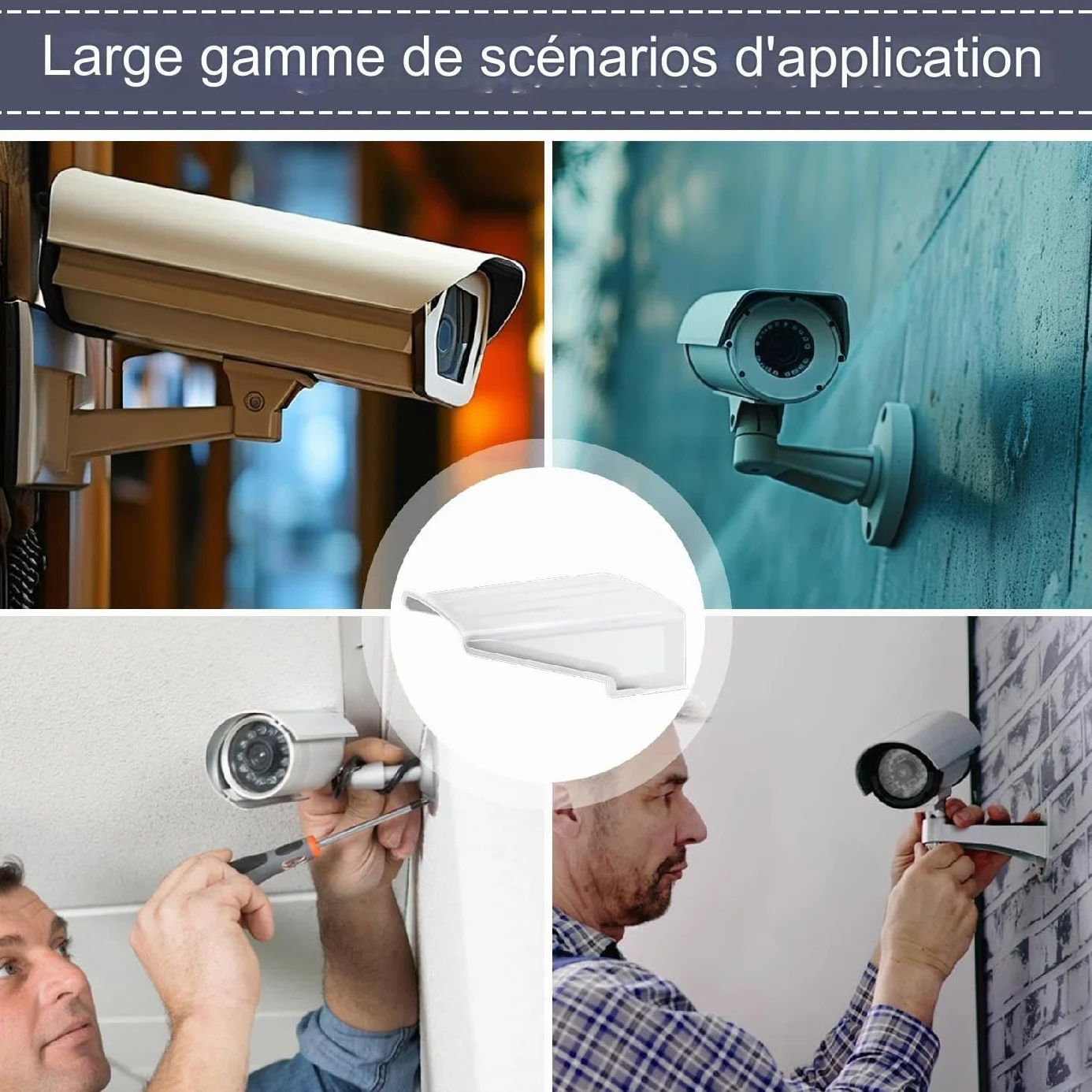 Housse De Caméra De Sécurité - Protection Solaire Étanche Anti-Poussière - Couvercle Anti-Poussière pour Caméra De Sécurité Extérieure | pour Maison Jardin Hôtel Restaurant Centre Commercial