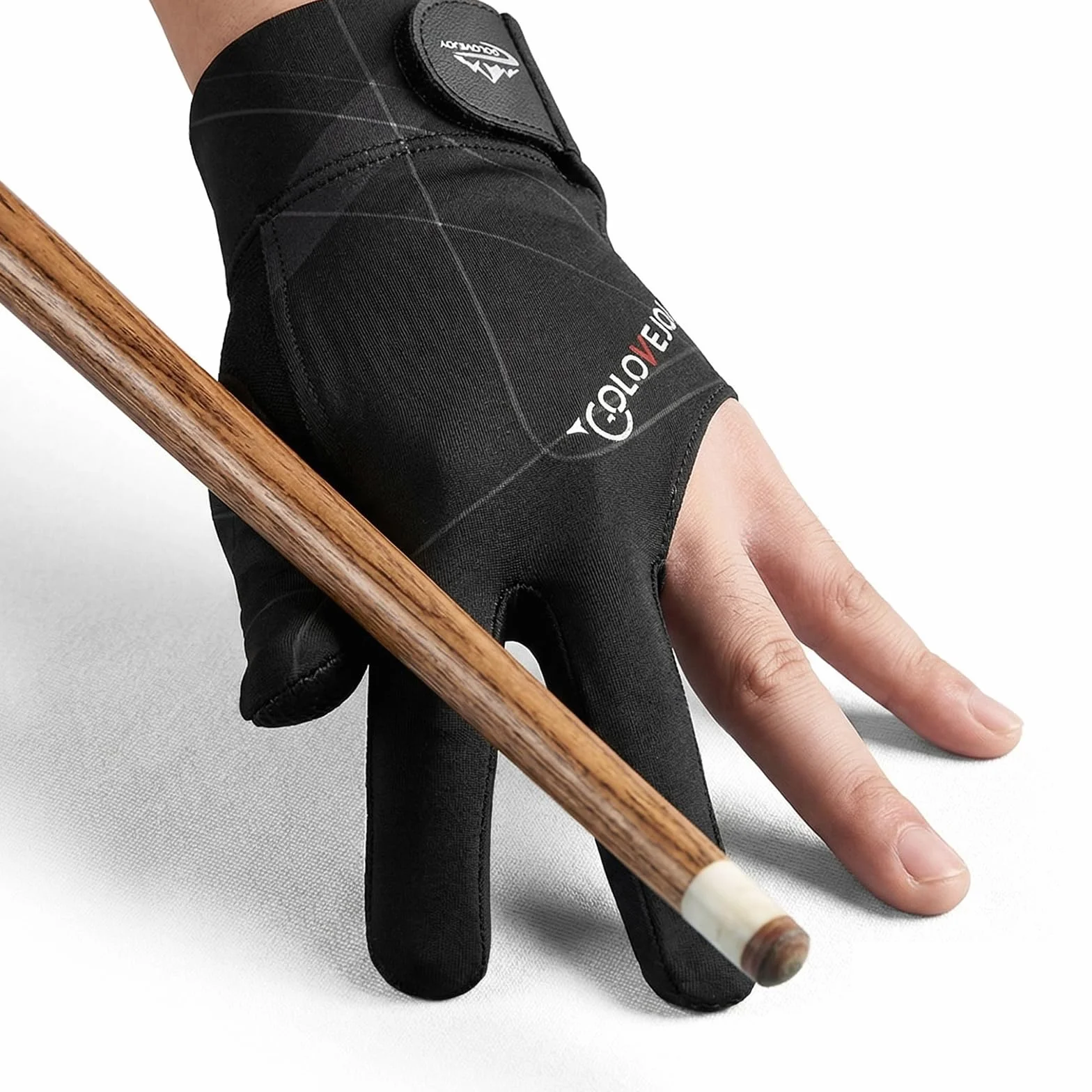 Gants de Billard Respirants à Séchage Rapide Antidérapant pour Tir Précision Queue de Billard Noir