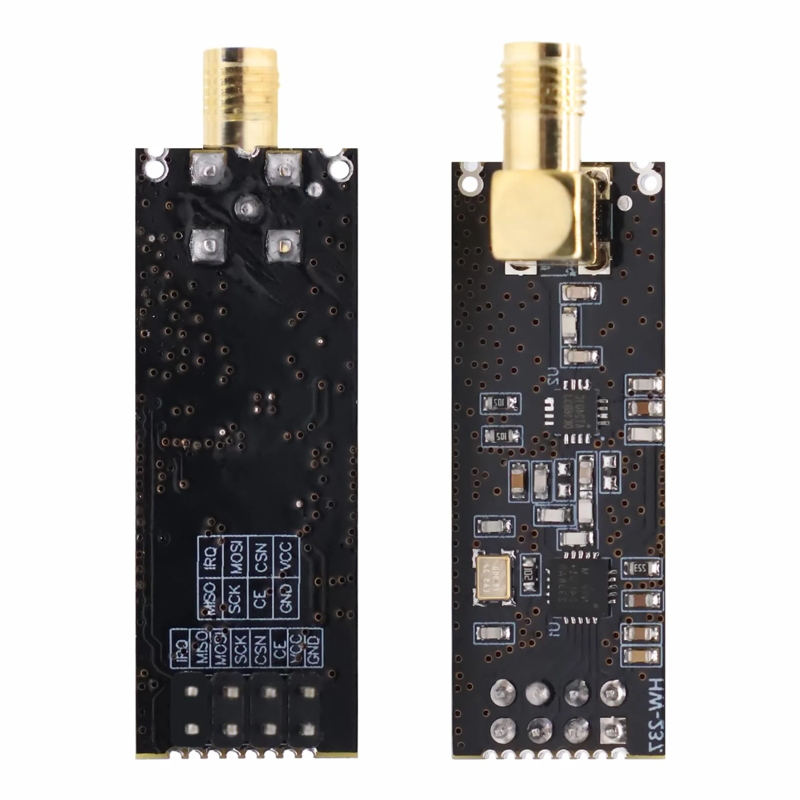 NRF24L01+PA+LNA Module RF avec antenne SMA, émetteur-récepteur sans Fil 2,4 GHz, Compatible avec Arduino et Raspberry Pi, portée Jusqu’à 1100 m(3PCS)