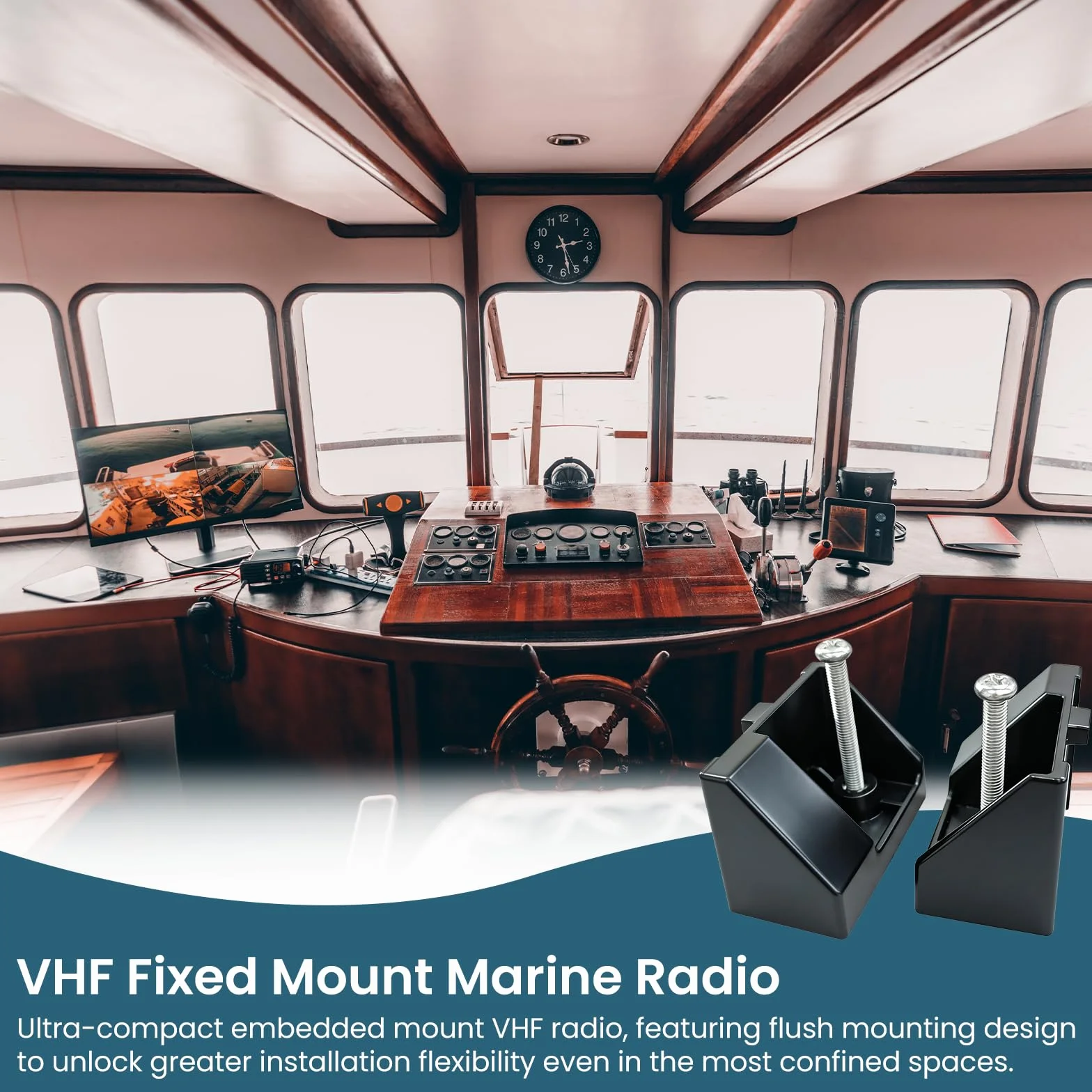 Kit de montage encastré MMB-84 pour radio VHF marine