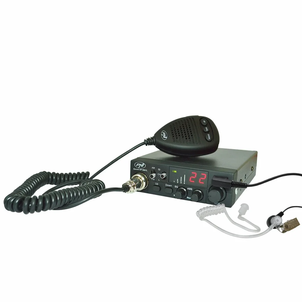 PNI Escort HP 8001L émetteur-récepteur 4W ASQ réglable avec écouteur HS81L