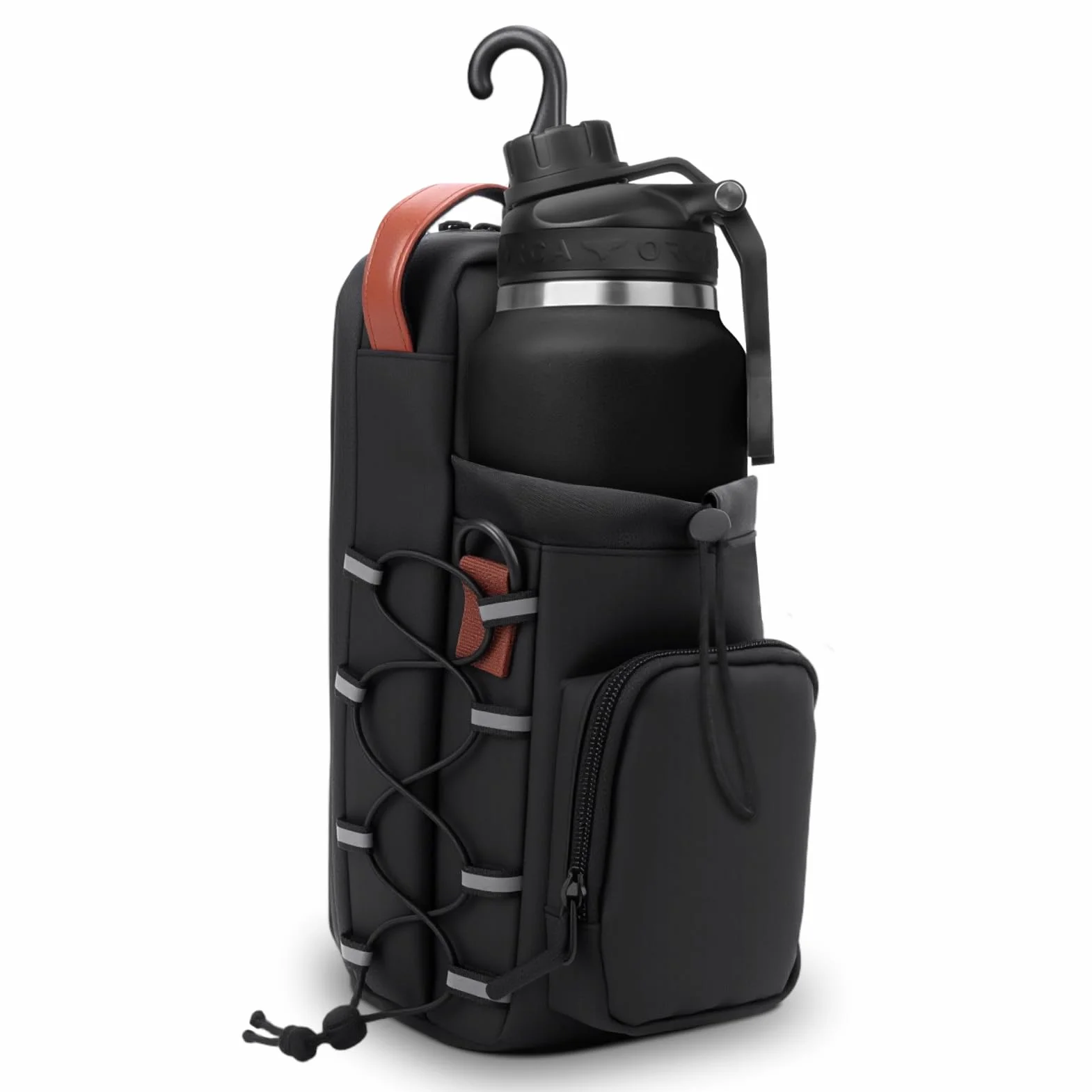 Sac de gym magnétique ZEMBSOYA étanche noir 1,2 litres 15 livres