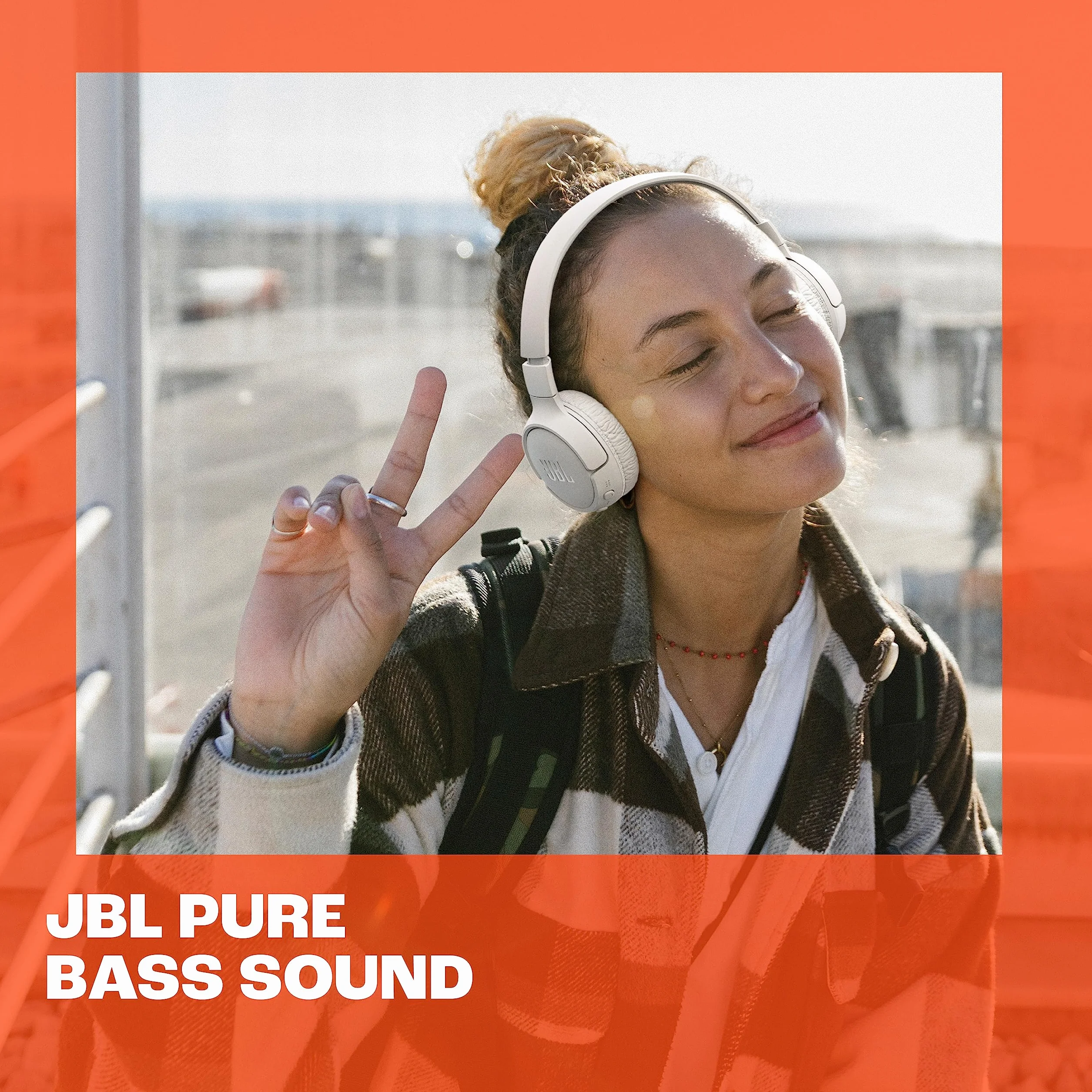JBL Tune 670NC Casque supra-auriculaire sans fil, autonomie jusqu'à 70 h, Réduction de Bruit Adaptative, Smart Ambient, noir