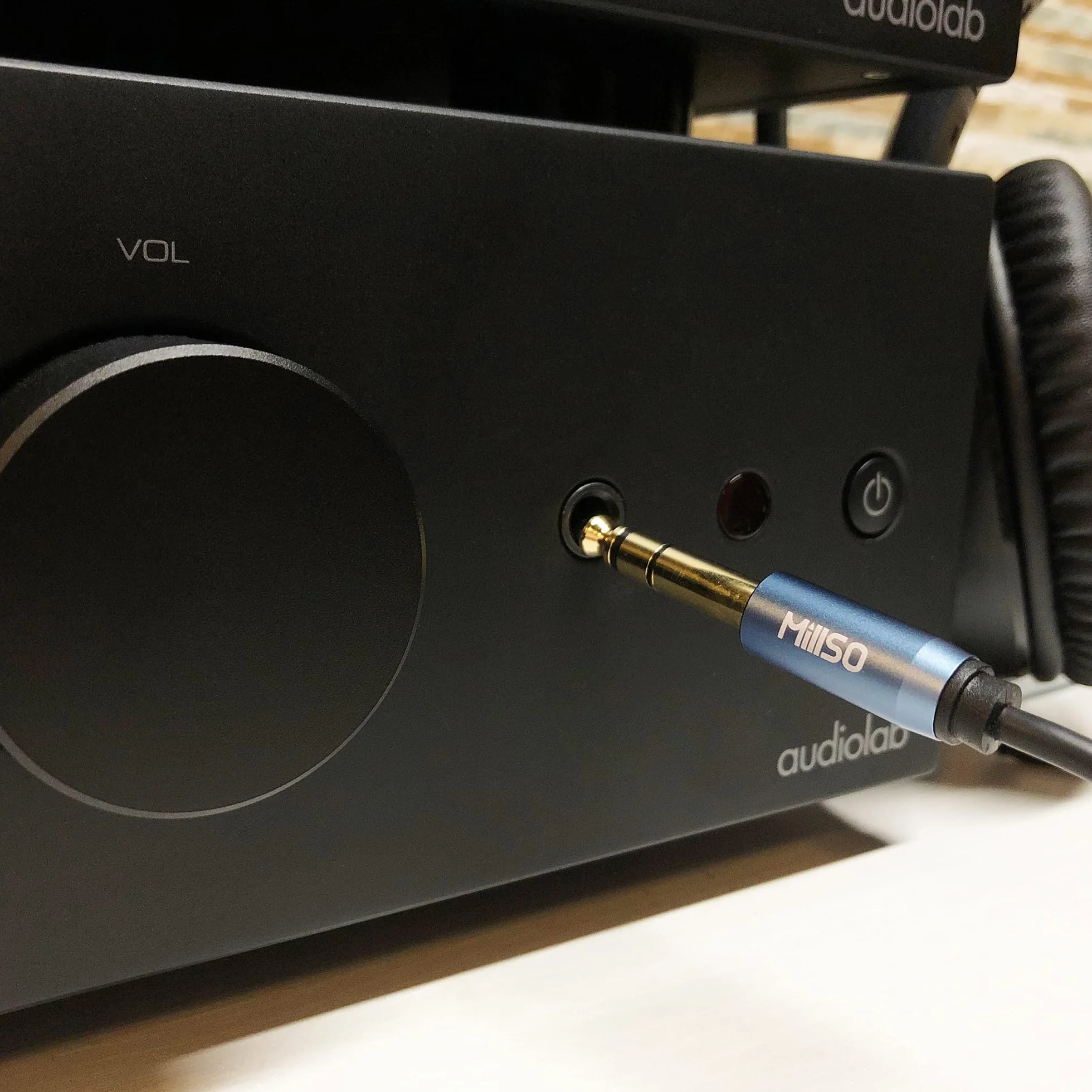 MillSO Adaptateur Jack 6.35 mm Mâle vers 3.5 mm Femelle Casque Prise Adaptateur 6.35 3.5 Audio Connecteur Stéréo Headphone Jack Adapter Plaqué - 2M