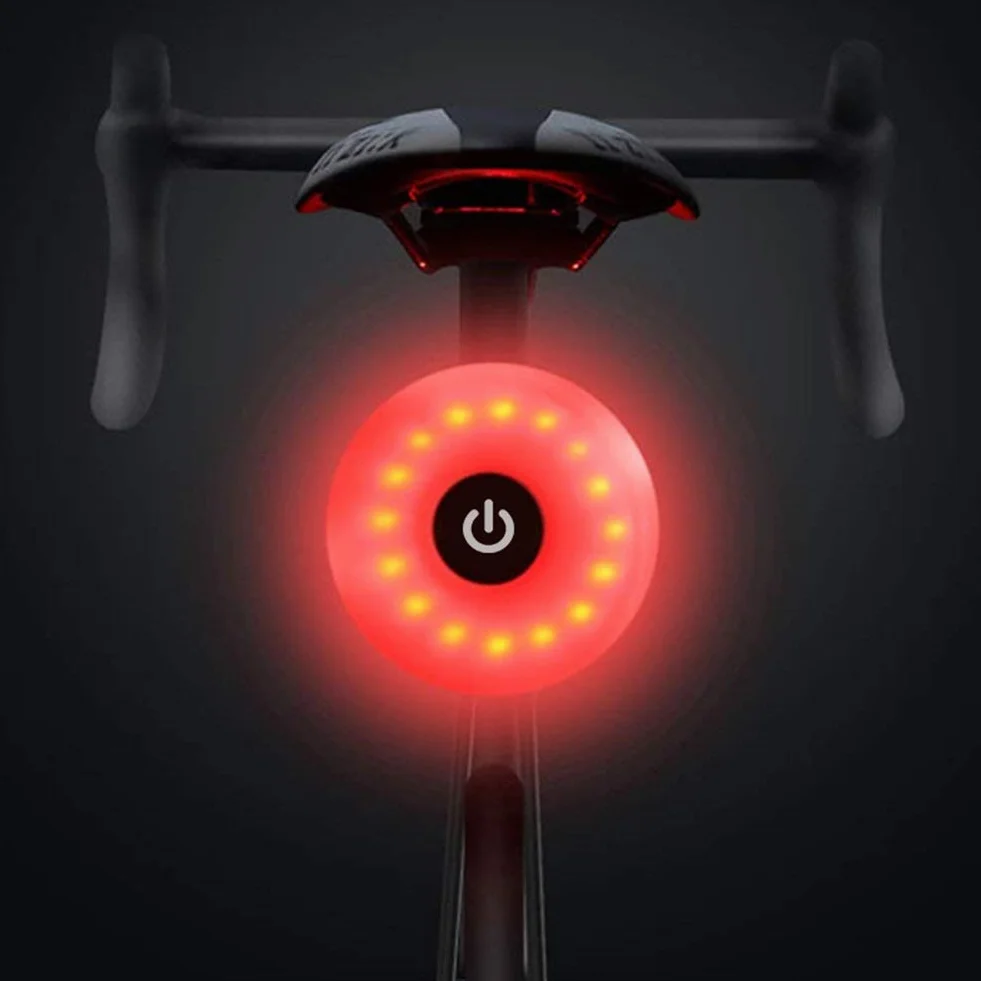 WASAGA Feu arrière de vélo LED Rechargeable USB 5 Modes Étanche