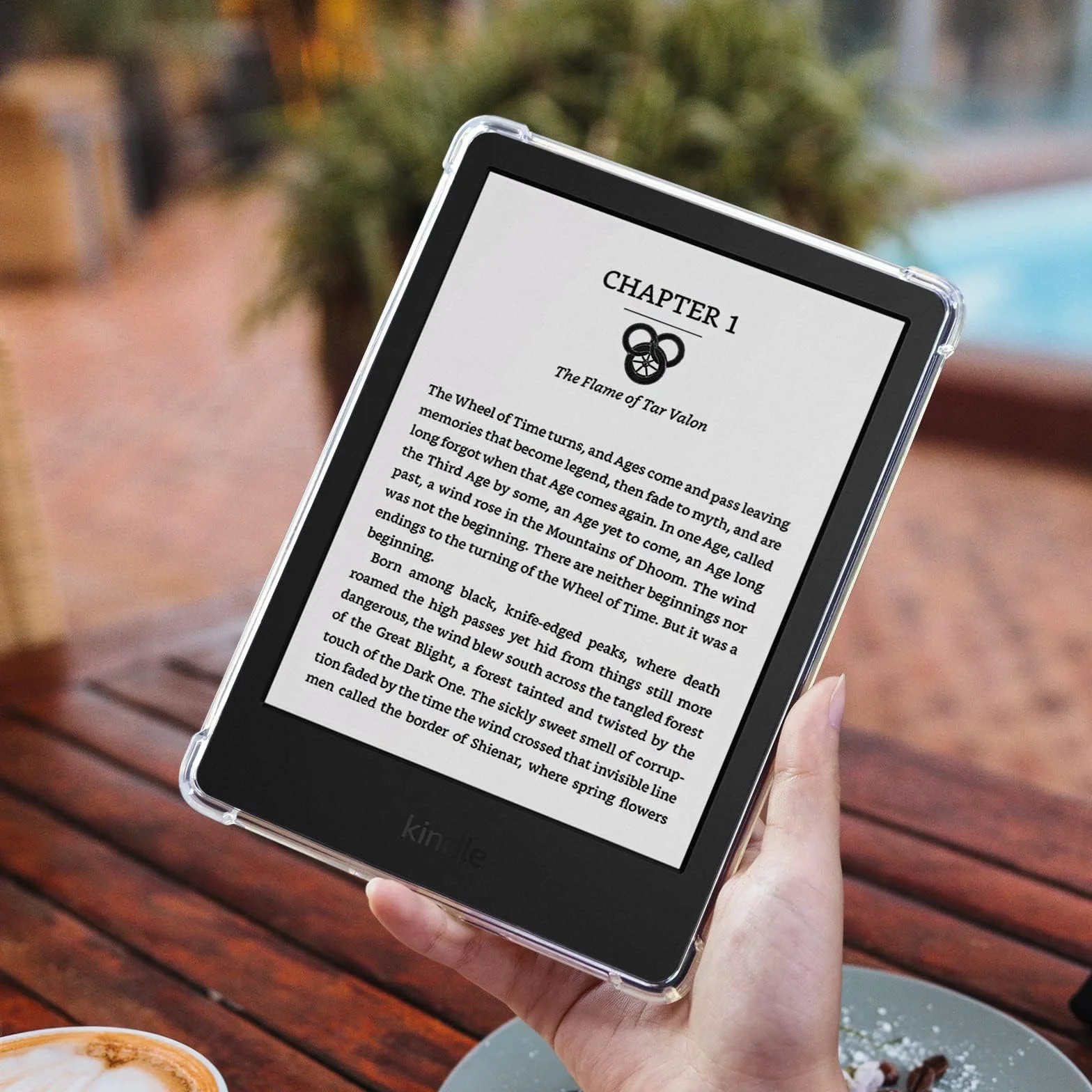 CoBak Étui pour Kindle - Étui Transparent pour Le 6" Nouveau Kindle 11e génération 2024 (Modèle RS23CV) / 2022 (Modèle C2V2L3) - Dos en Silicone léger et résistant aux Rayures