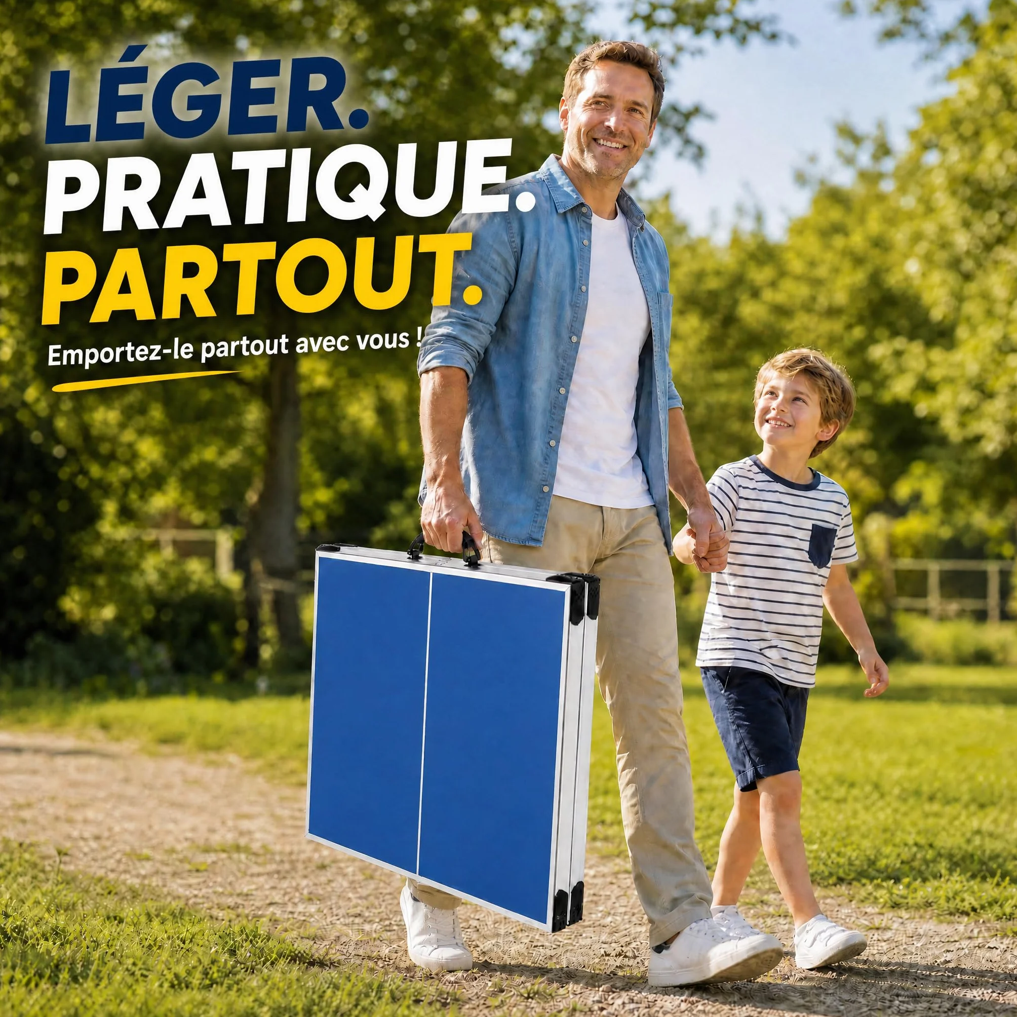 HLC Table de Ping Pong Exterieur Pliable 169×81×69cm pour Adultes et Enfants
