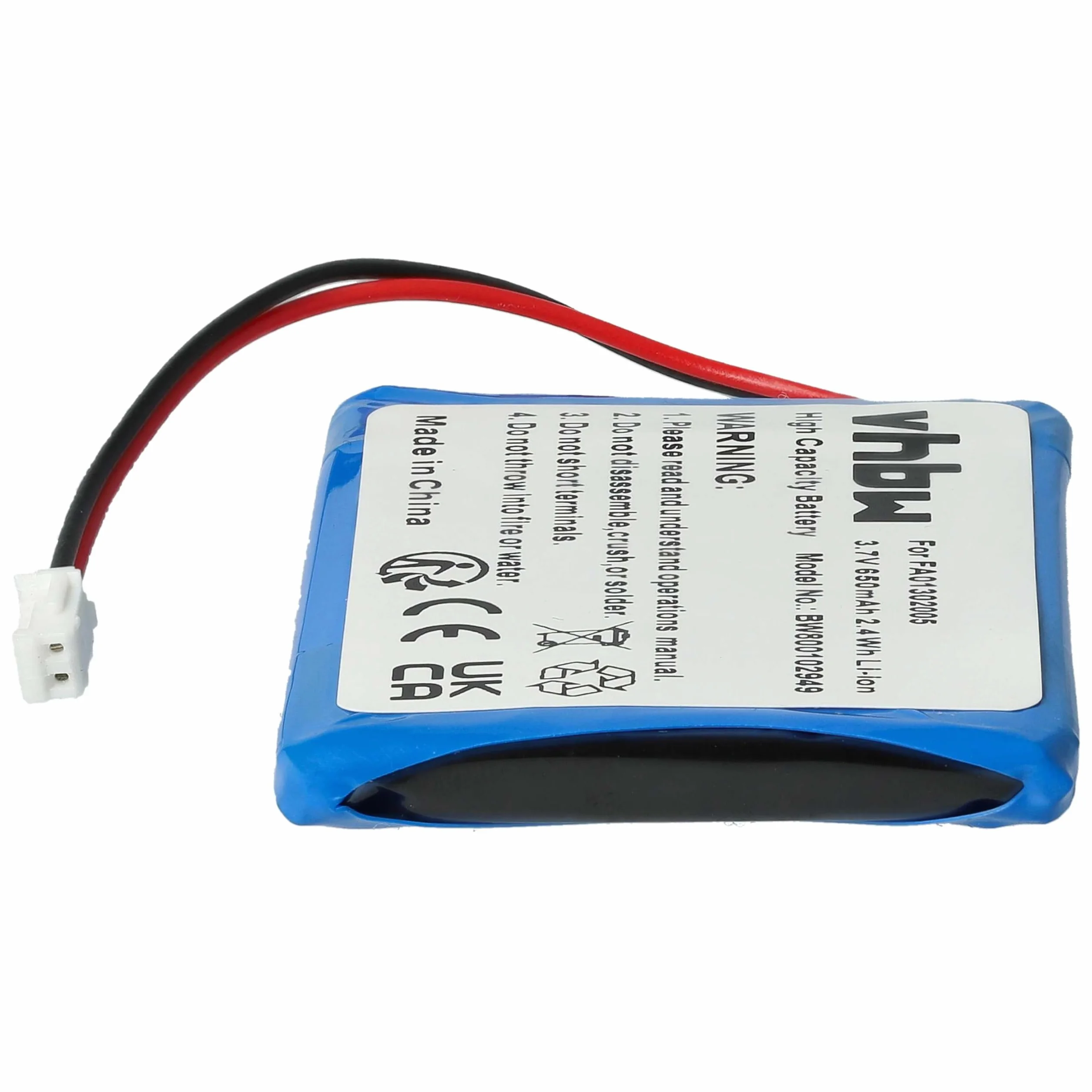 vhbw Batterie Remplacement pour Avaya 660177 1F pour téléphone Fixe sans Fil (650mAh, 3,7V, Li-ION)