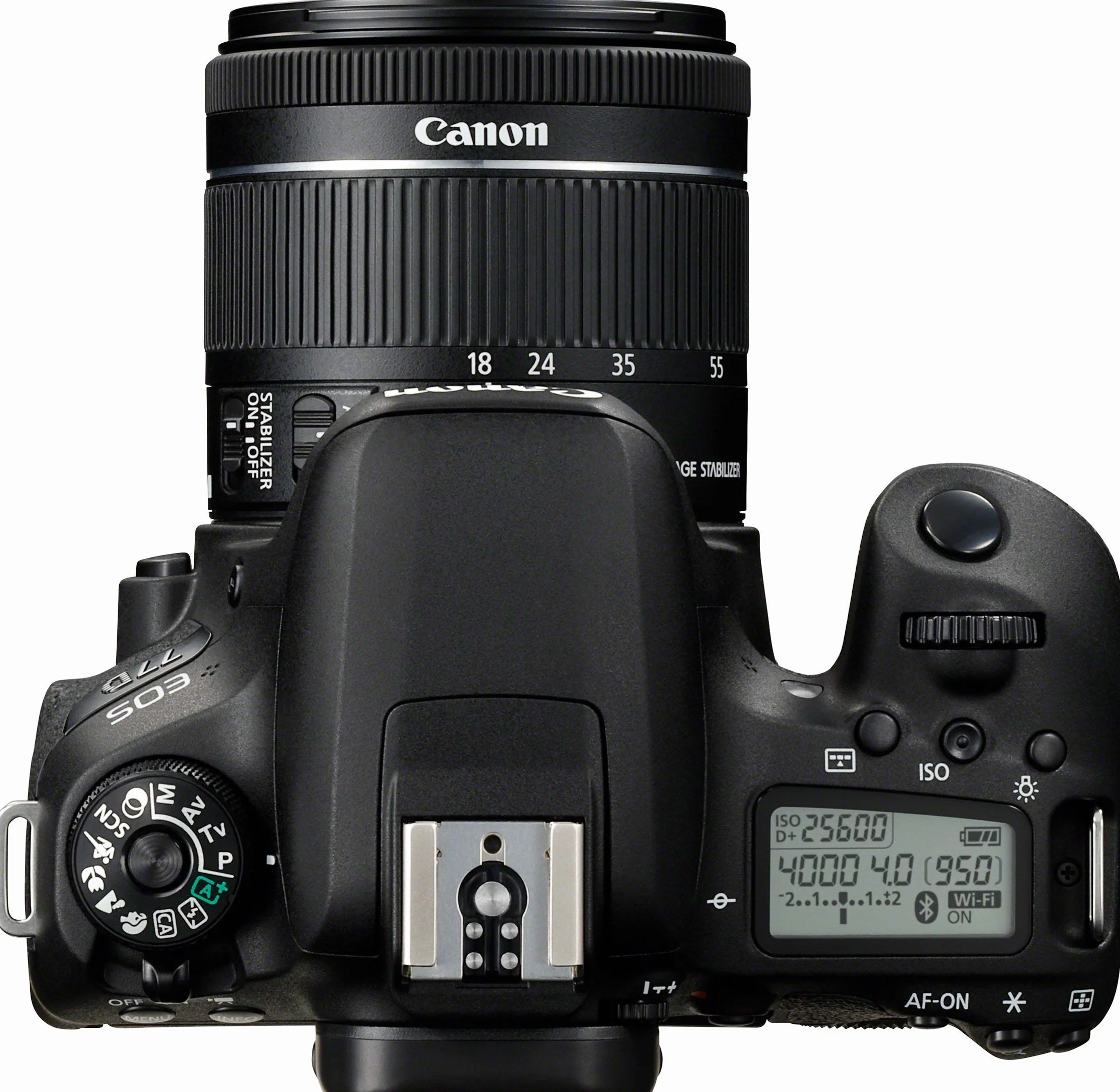 Canon EOS 77D Reflex Numérique + EF-S 18-55mm F/4-5,6 IS STM - Noir (Reconditionné)