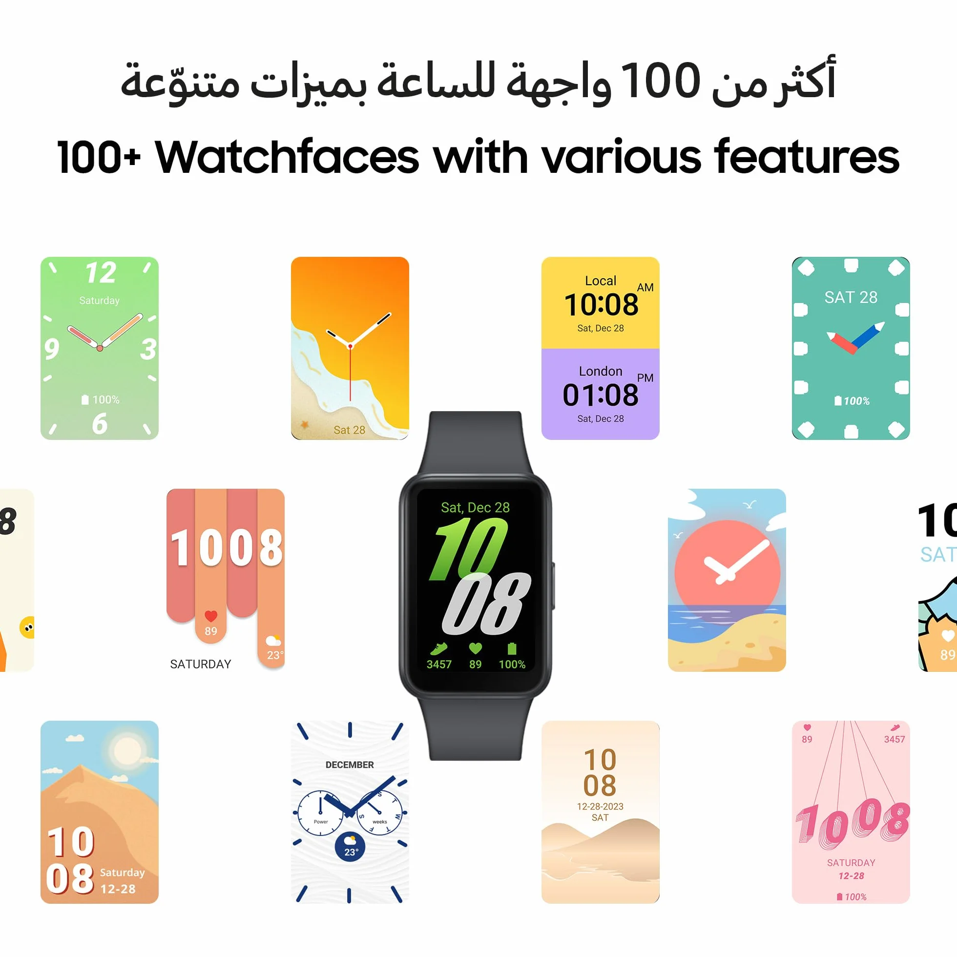 SAMSUNG Galaxy FIT 3 40 mm Écran AMOLED 1,6" IP68 Autonomie 14 jours