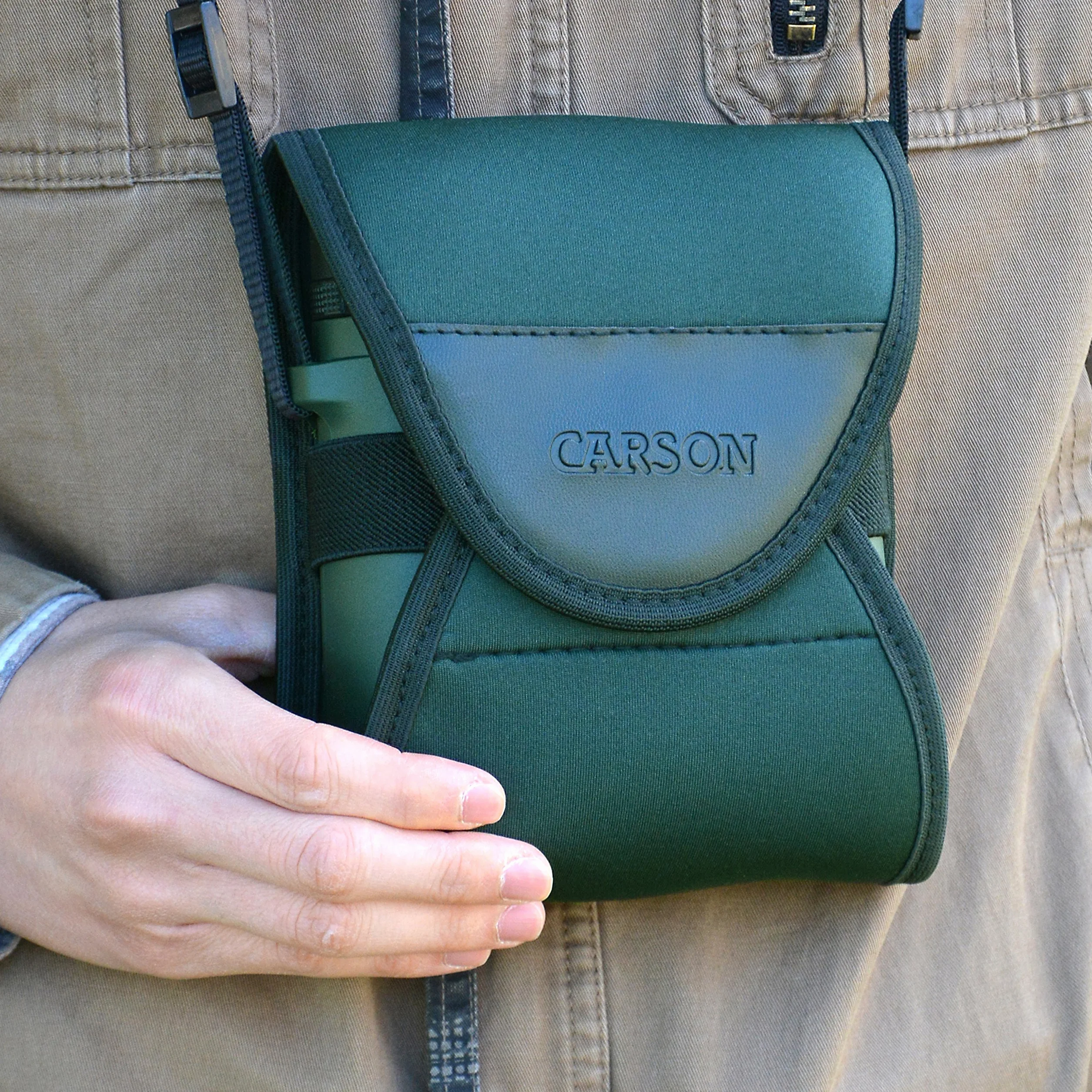 Carson BinoArmor étui enveloppant en néoprène pour les jumelles, convenable à la plupart des modèles de 42 mm (BA-03)