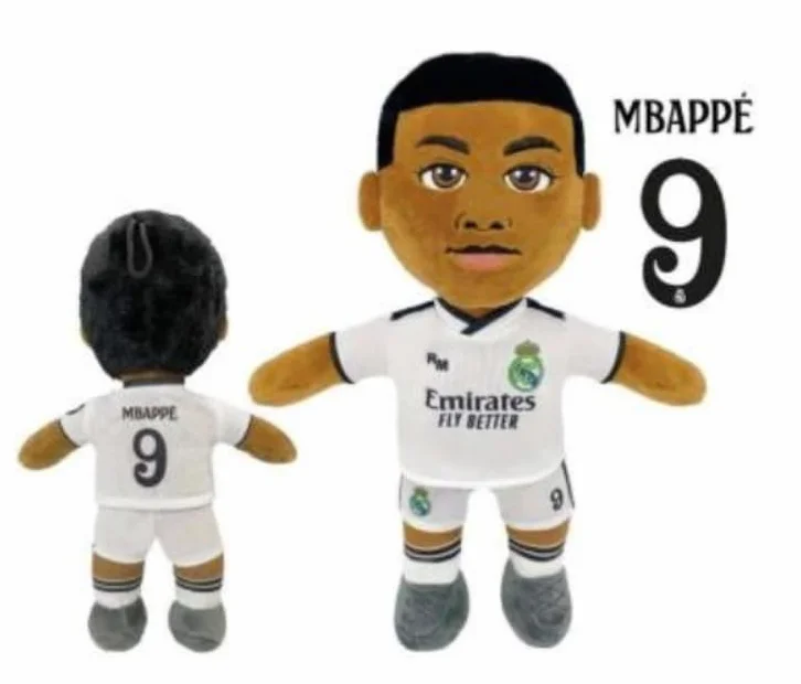 Kylian Mbappé Peluche Real Madrid 40 cm - Licence officielle