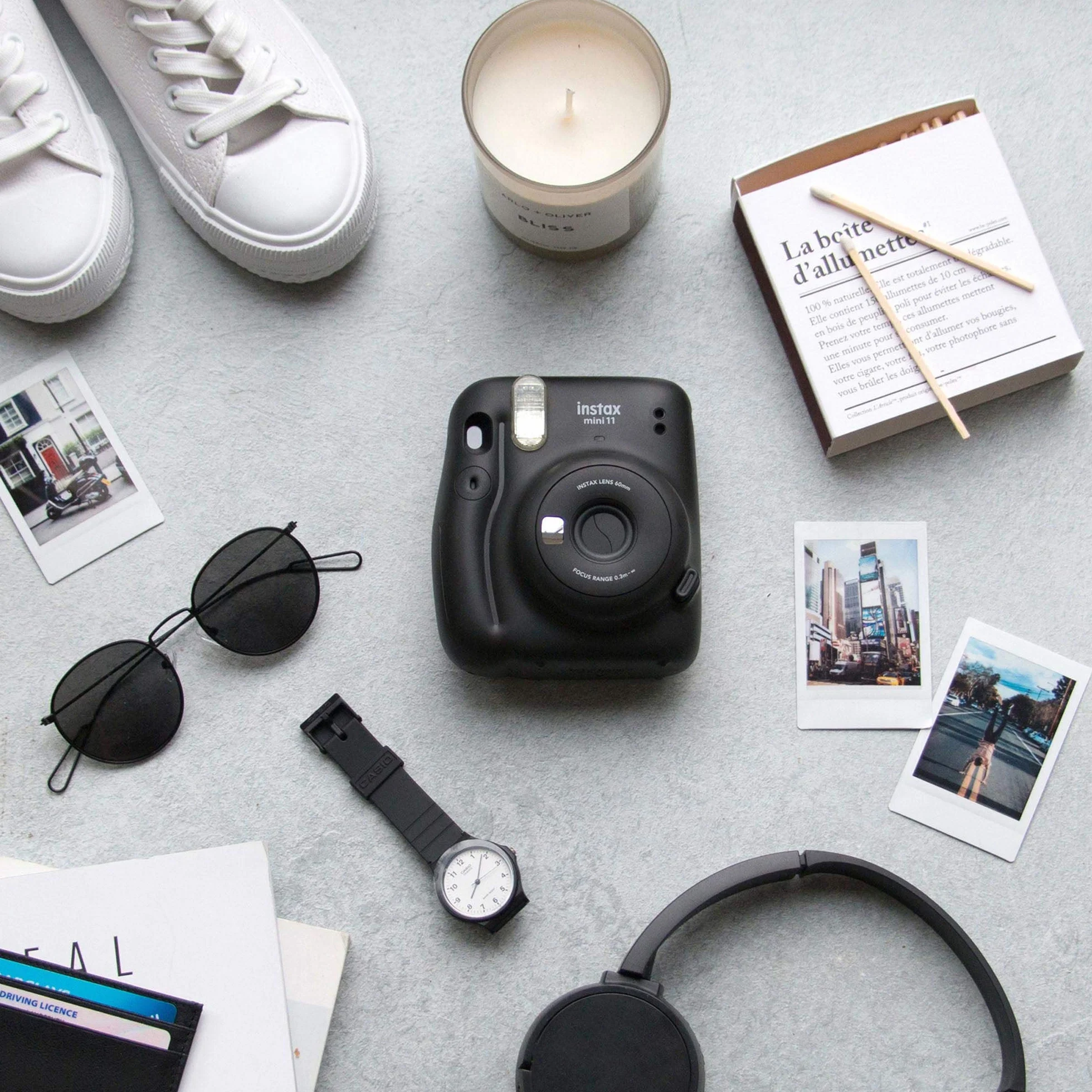 Fujifilm instax Appareil Photo 16654970 Mini 11, Gris Anthracite
