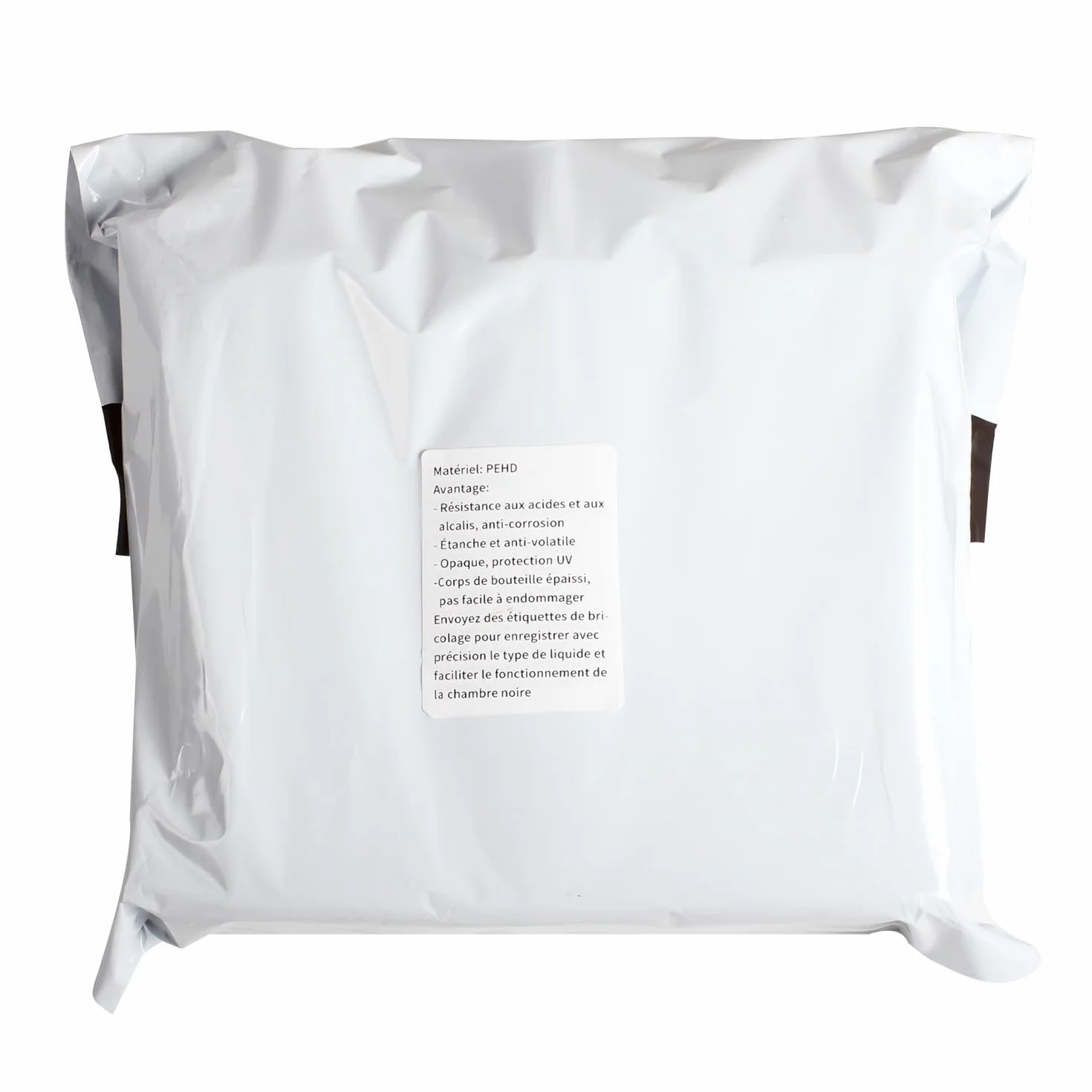 3X 500ml Bouteille en Plastique de Stockage de Produits Chimique de Laboratoire Chambre Noire pour développement de Films. (3X Noir)