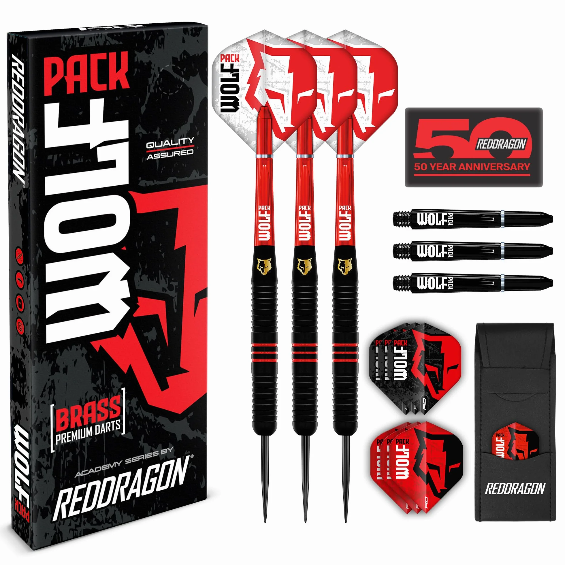 RED DRAGON Flechette Pointe Acier/Plastique Wolfpack 18g 20g 22g Jeu De Flechettes Pointe Souple Steeltip