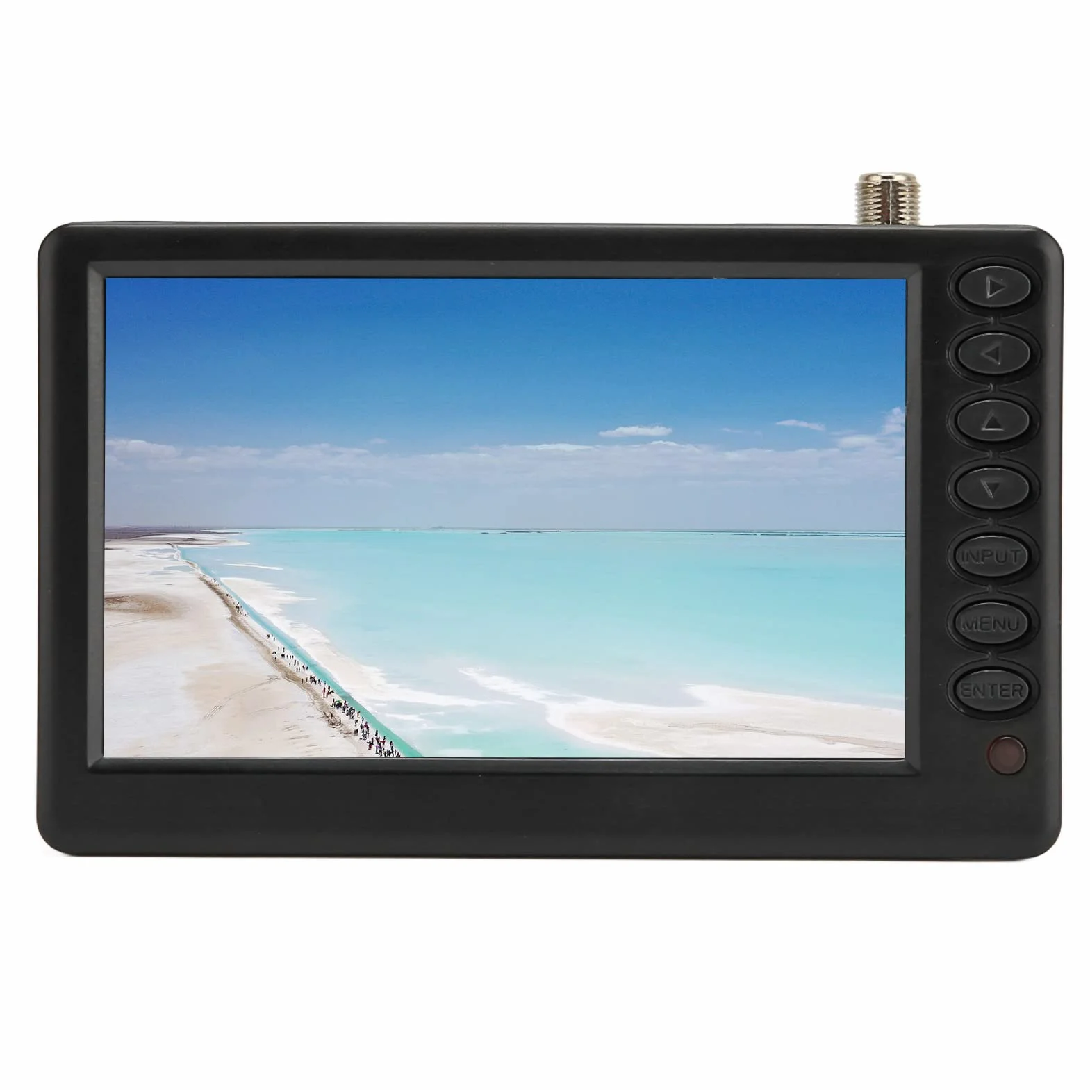 KIMISS Mini Téléviseur Portable 5 Pouces ISDB-T TV Numérique Rechargeable 1080P Radio FM 110-220V