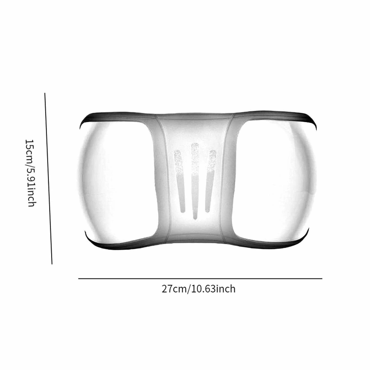 Lunettes de Chevaux Anti-poussière UV400 15x27 cm Clair et Noir