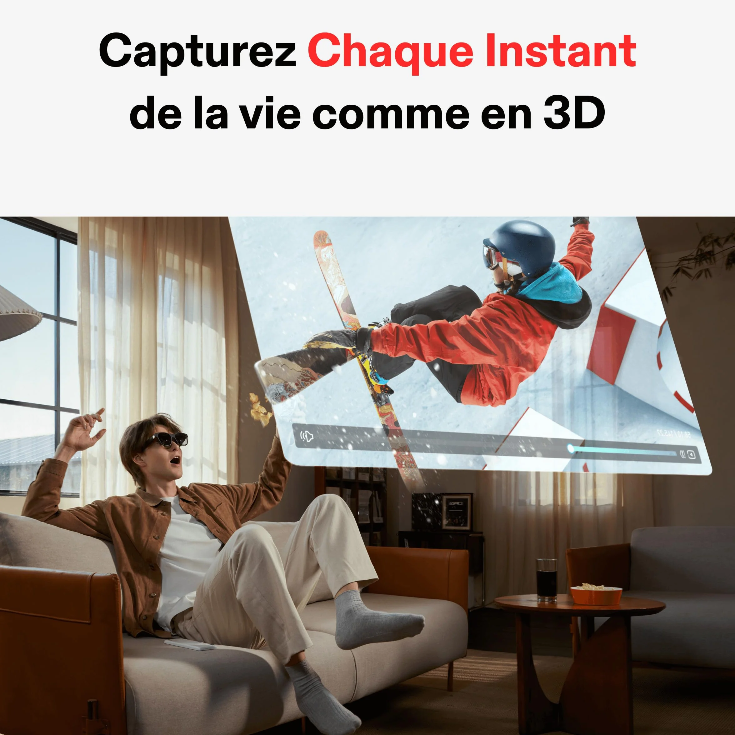 XREAL Beam Pro (WiFi 8G+256G), Spatial Computing Device pour AR Lunettes, Double Caméra 3D 50MP, écran 1080p 90 Hz, Android14 NebulaOS+Google Play, WiFi 6, Bluetooth 5.2 XR Lunettes