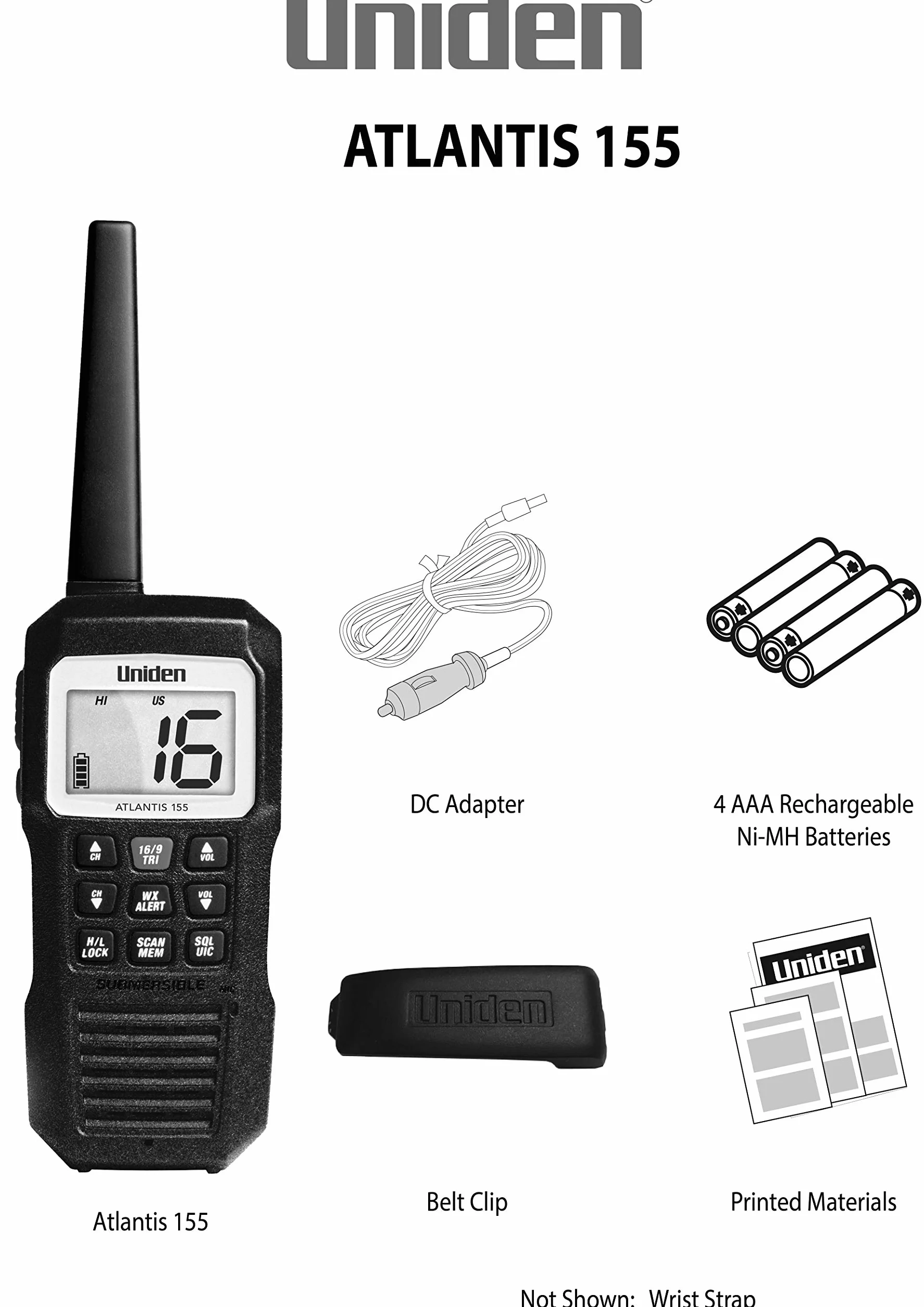 Uniden Atlantis 155 VHF-HH 3 Watt Floats