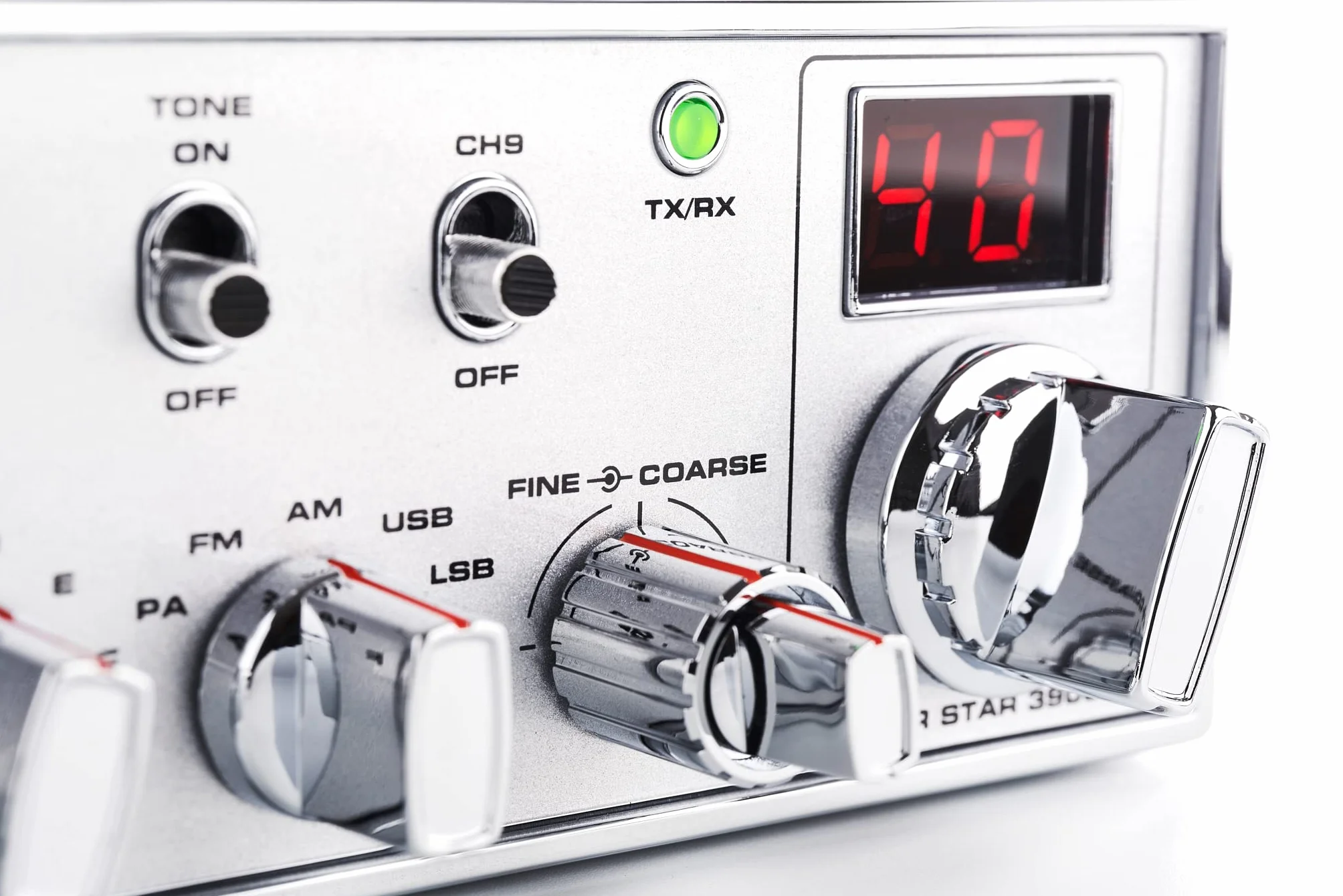 Super Star 3900 Émetteur-Récepteur Mobile CB 27 MHz AM/FM/USB/LSB, 12W SSB, Noir et Argent