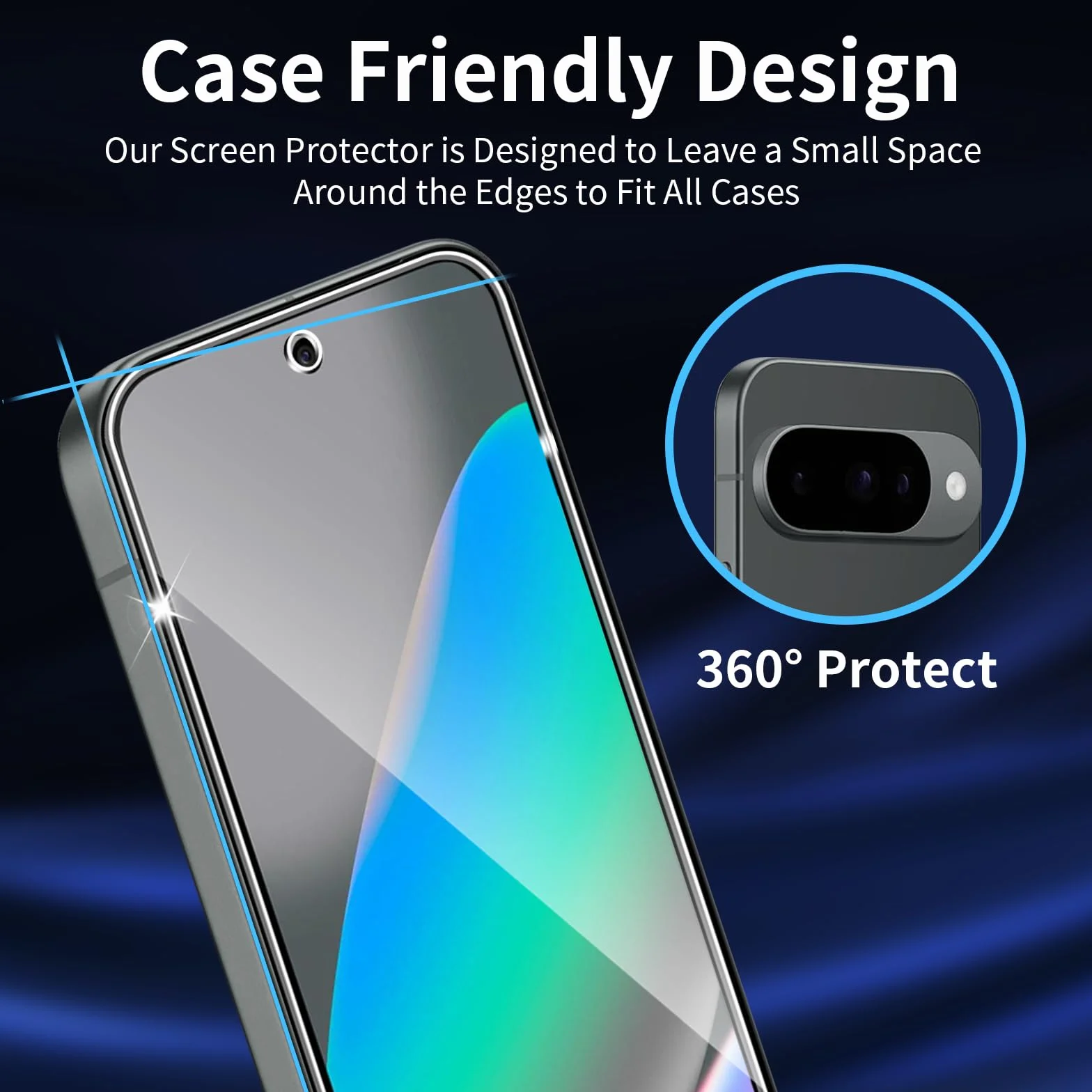 Verre Trempé Pour Google Pixel 10, [3+3 Pièces] Vitre Protection écran Protection Camera, 9H Dureté Ultra HD Anti Rayures Film Protection écran, Avec Outil D'alignement Facile