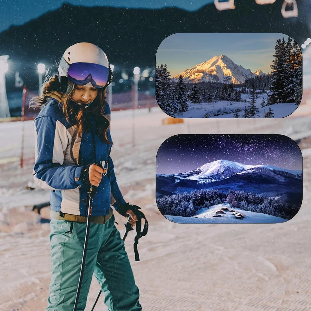Housse de Lunettes de Ski/Snowboard Anti-Rayures en Microfibre, Protection des Lentilles