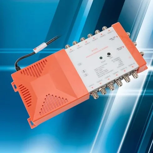 Amplificateur d'Antenne TV A112C 4G LTE Faible Bruit 1 Entrée 12 Sorties 220-240V
