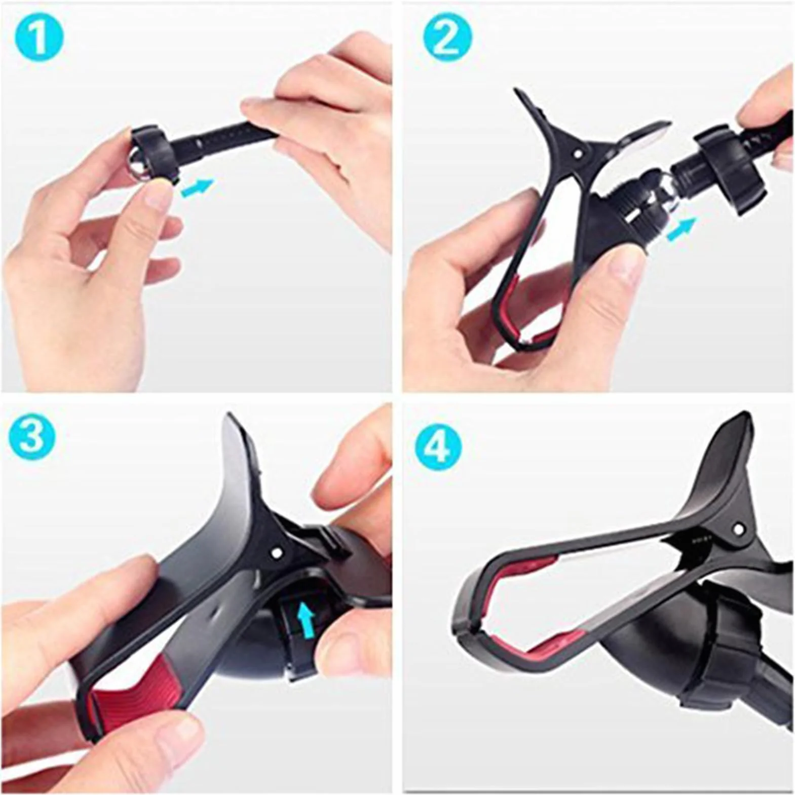 Générique Support Téléphone à Col de Cygne - Bras Long Réglable avec Support pour Tête de Lit ou Chevet,Pince Multifonction pour Smartphones - Fixation Stable Gym, Chambre, Cuisine